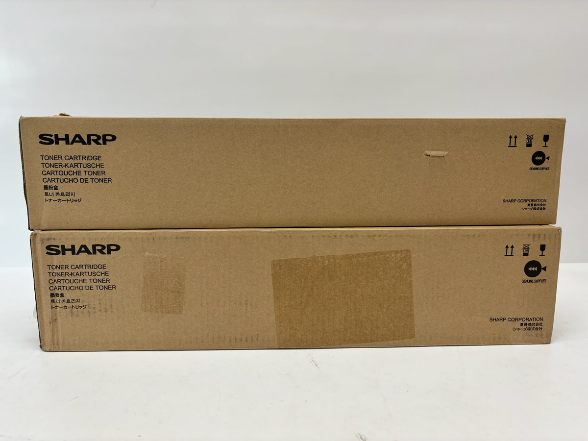 2 Genuine Sharp MX-7081, MX-8081 Yellow & Black Toners MX-80NT-YA, MX-80NT-BA