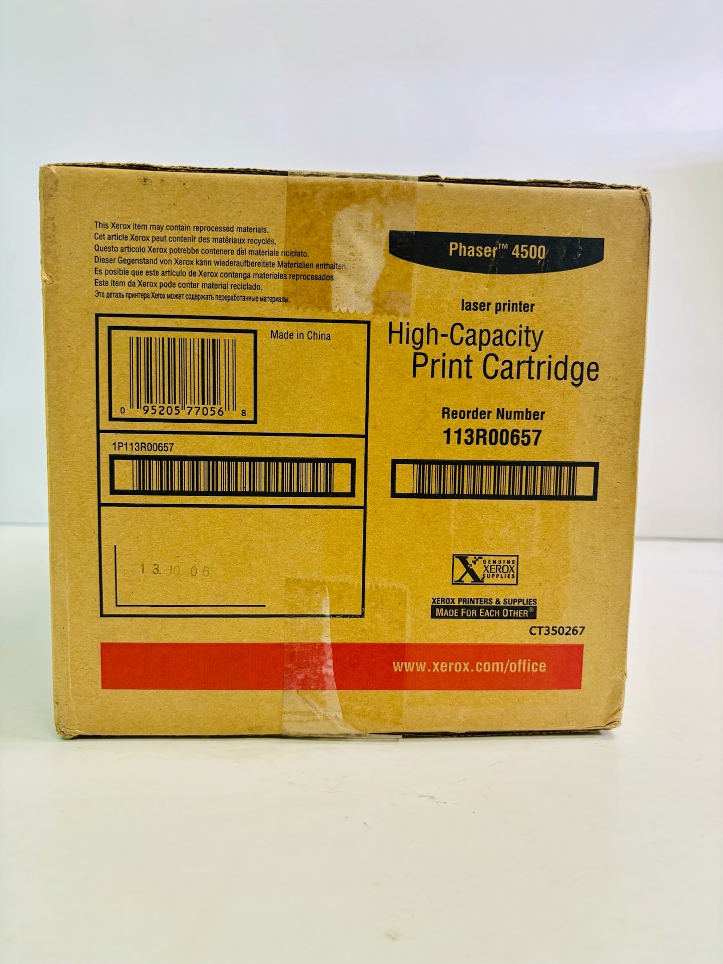 Genuine Xerox Phaser 4500 Black High Yield Toner Cartridge 113R00657