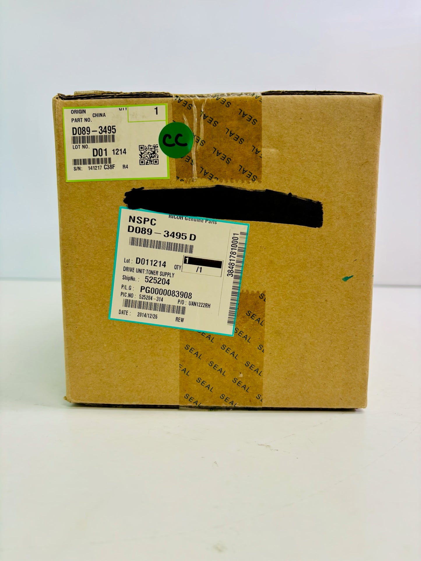 Genuine Ricoh MP C3001, C3501 Toner Supply Drive Unit D089-3495, D0893495