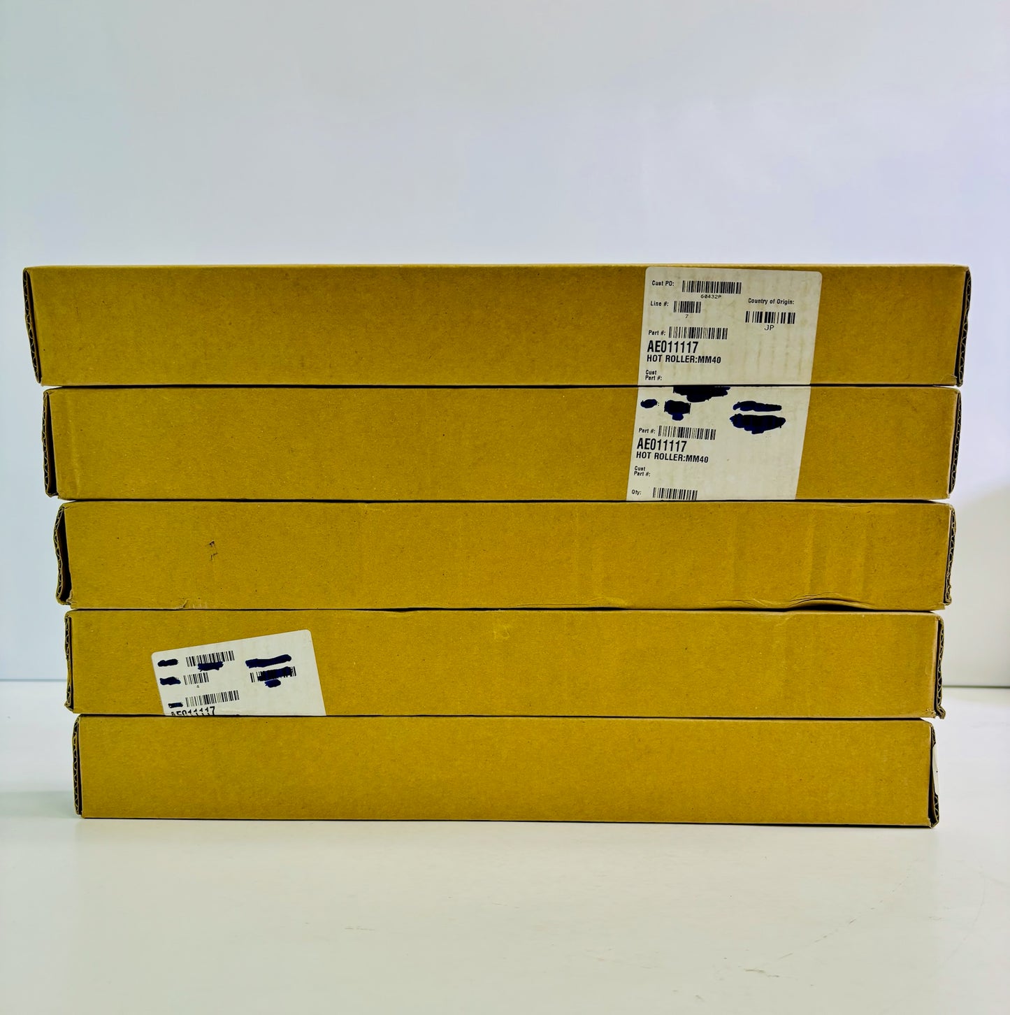 5 Genuine Ricoh Aficio 2051, 2051SP Upper Fuser Roller AE01-1117, AE011117