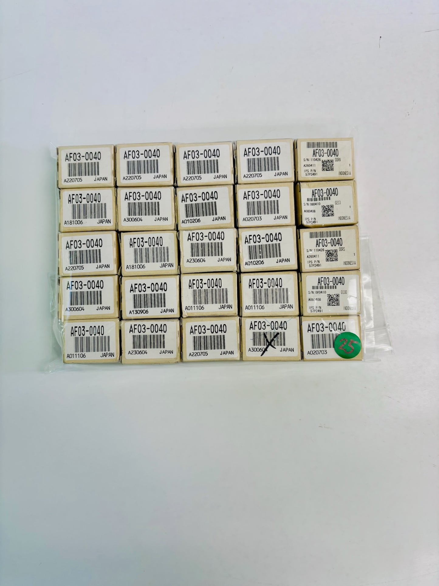 25 Pk Genuine Ricoh Aficio 1050, 1055 Paper Pickup Roller AF03-0040, AF030040