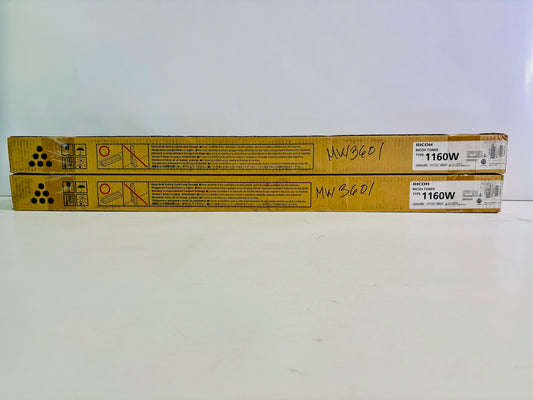 2 Genuine Ricoh Aficio 240W,470W Black Toner Cartridge Type 1160W,888029,480-0161
