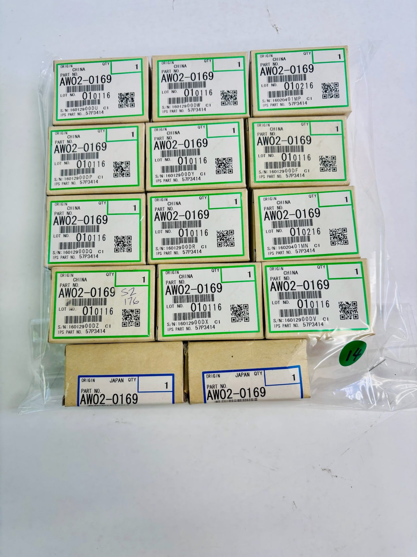 14 Pk Genuine Ricoh ST28, ST28 P Sensor AW02-0169, AW020169