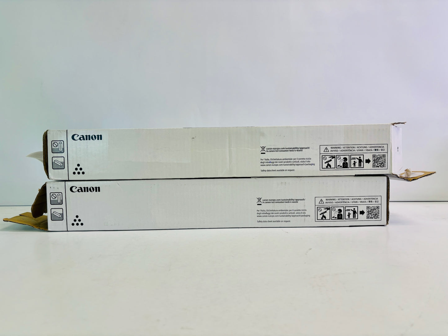 2 Open Genuine Canon iR ADVANCE DX 6855i, 6860i Black Toner GPR63, GPR-63