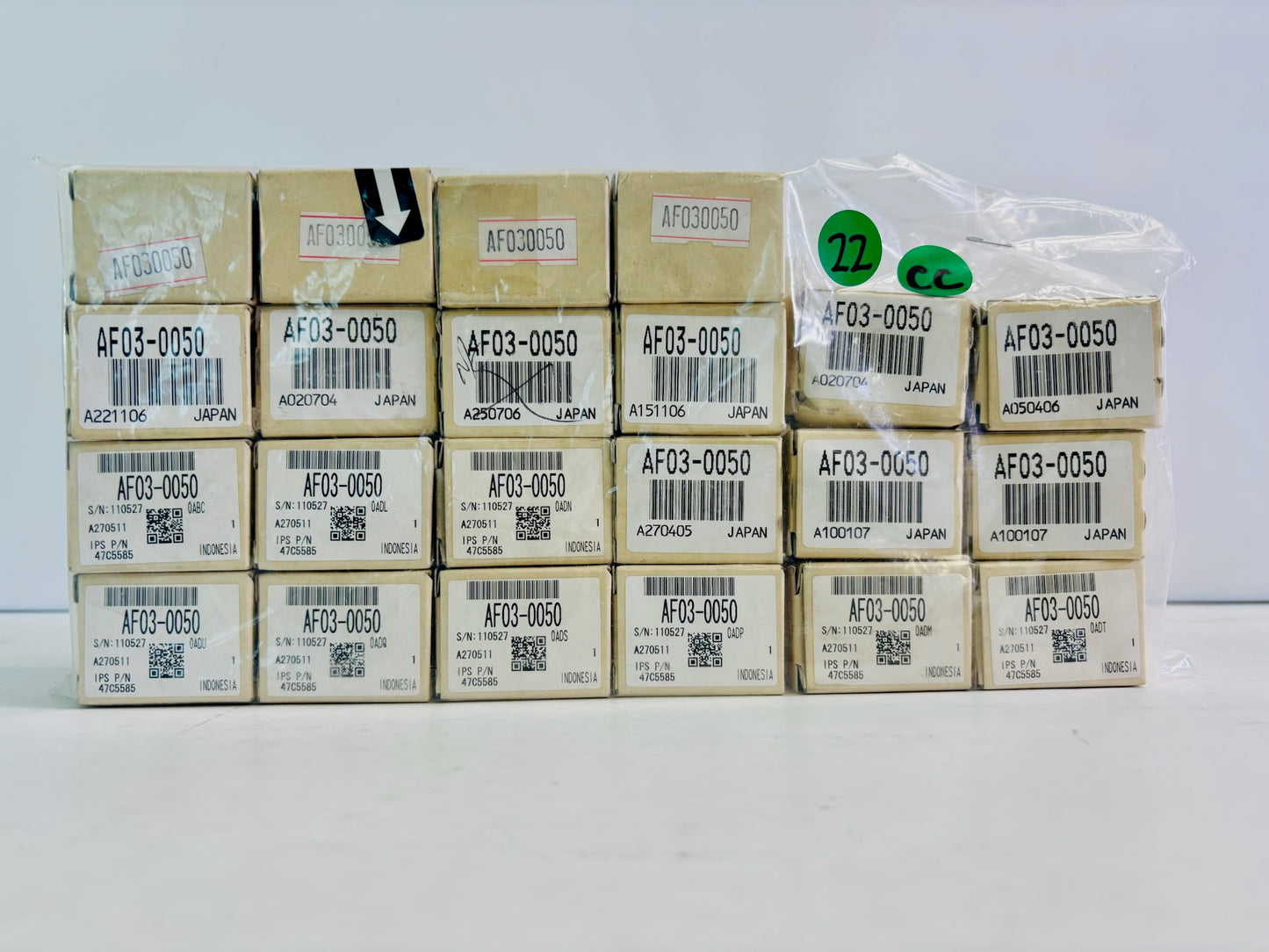22 Pk Genuine Ricoh Aficio MP 3500, 3500P LCT Pickup Roller AF03-0050, AF030050