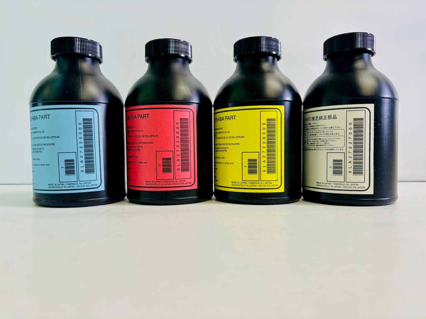 4 Genuine Toshiba e-Studio 3511 Cyan, Magenta, Yellow & Black Toner D-3511,D3511