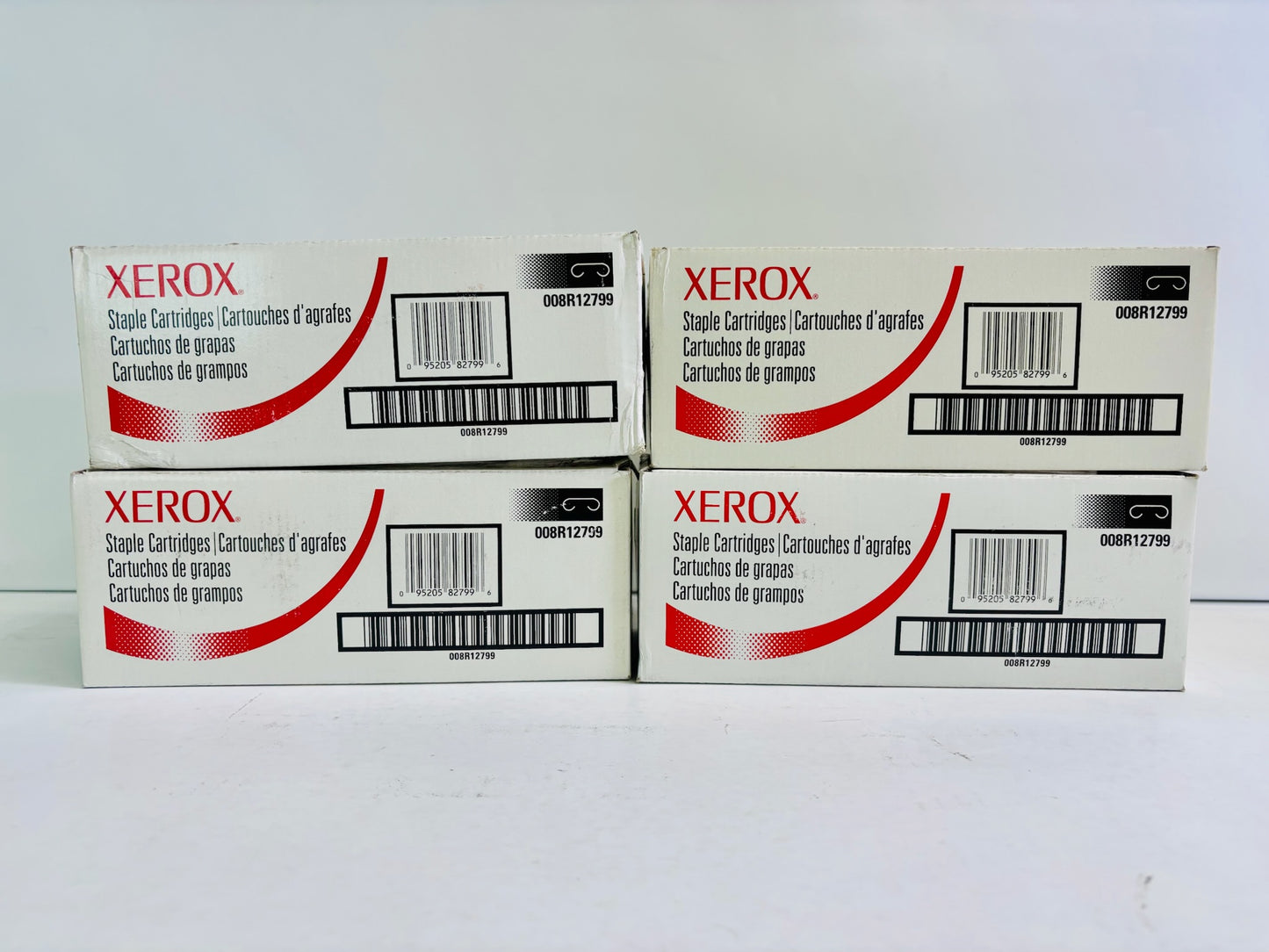 4 Genuine Xerox DocuColor 2045, 2060 Staples 008R12799 (12 Staples Total)