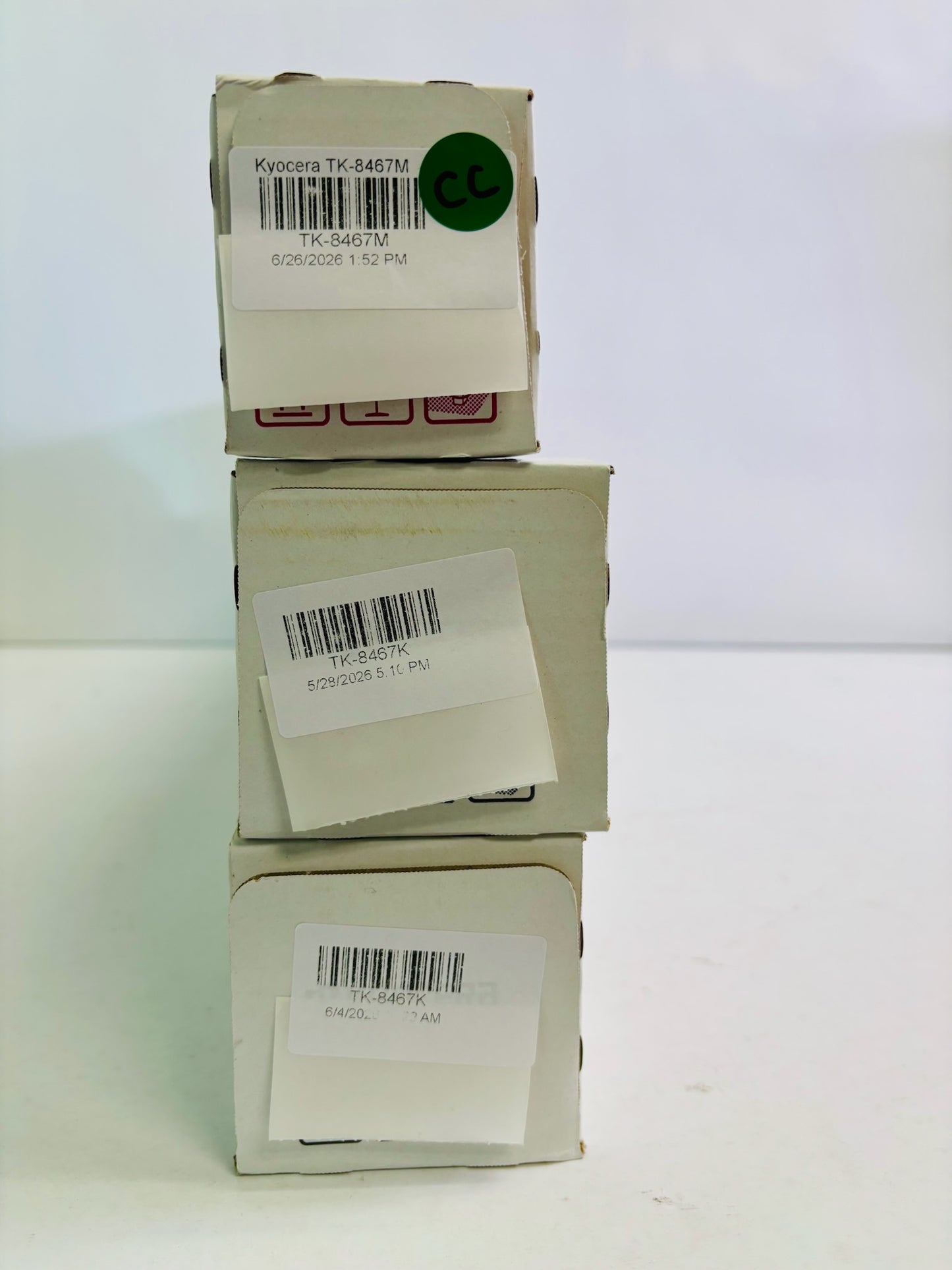 3 Genuine Kyocera TASKalfa MZ2501ci  Magenta & Black Toner TK-8467 MKK