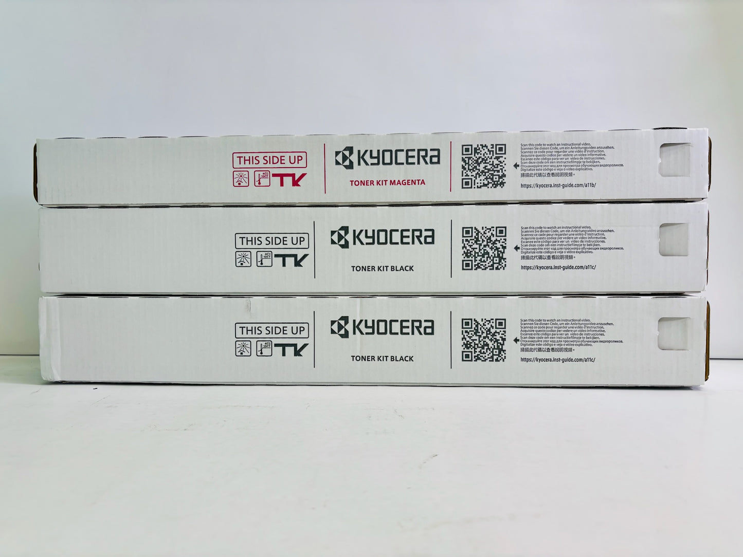 3 Genuine Kyocera TASKalfa MZ2501ci  Magenta & Black Toner TK-8467 MKK