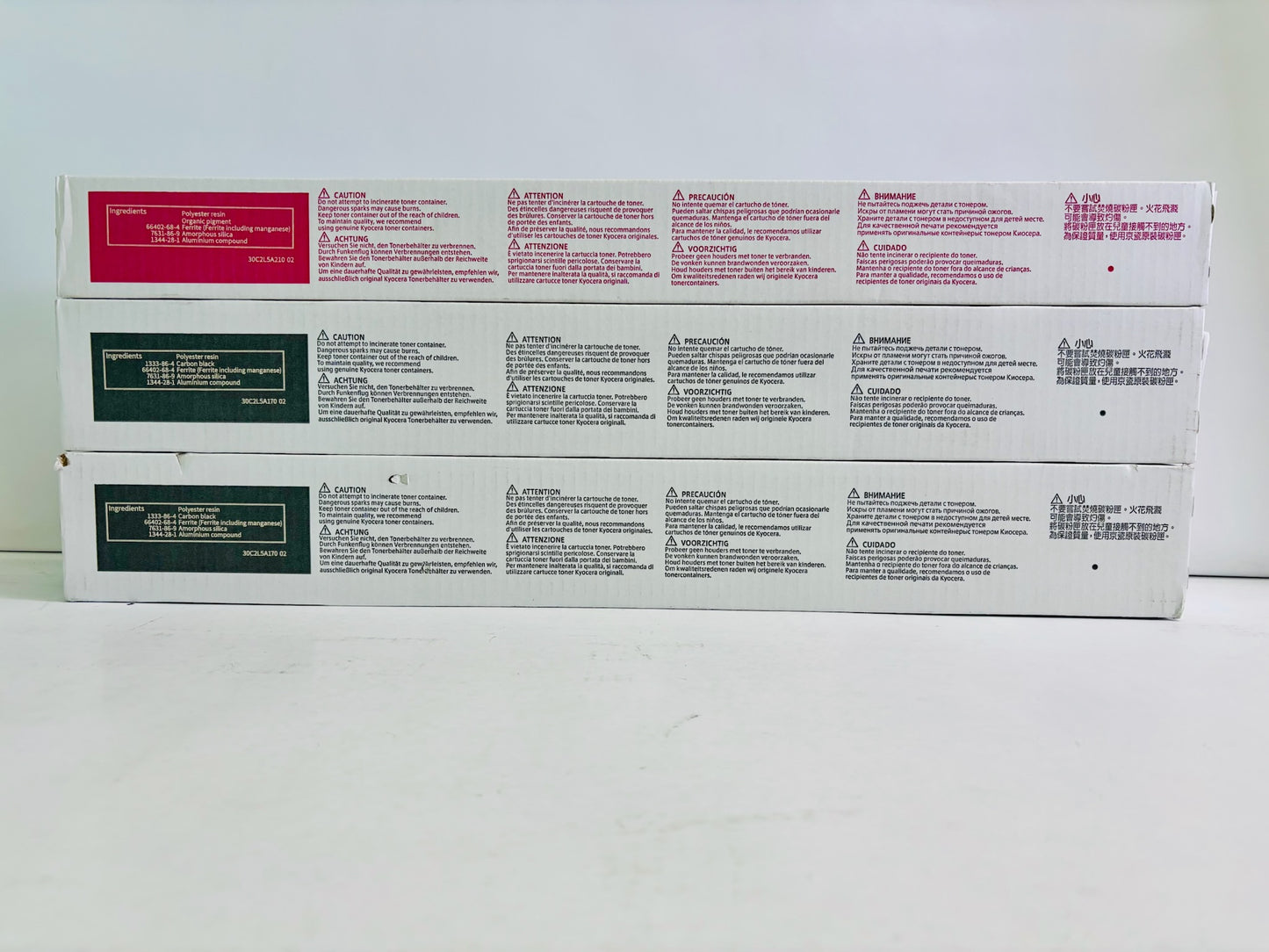 3 Genuine Kyocera TASKalfa MZ2501ci  Magenta & Black Toner TK-8467 MKK