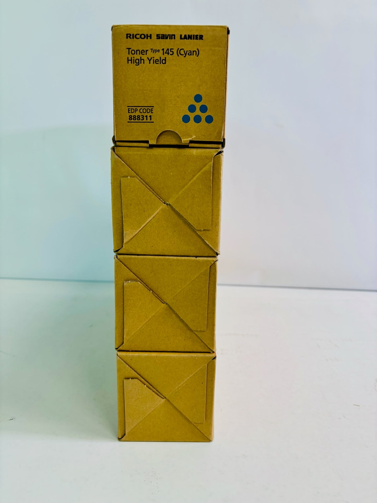 4 Genuine Ricoh Aficio CL4000DN CMY High Yield Toner Type 145, 888310, 11, 77