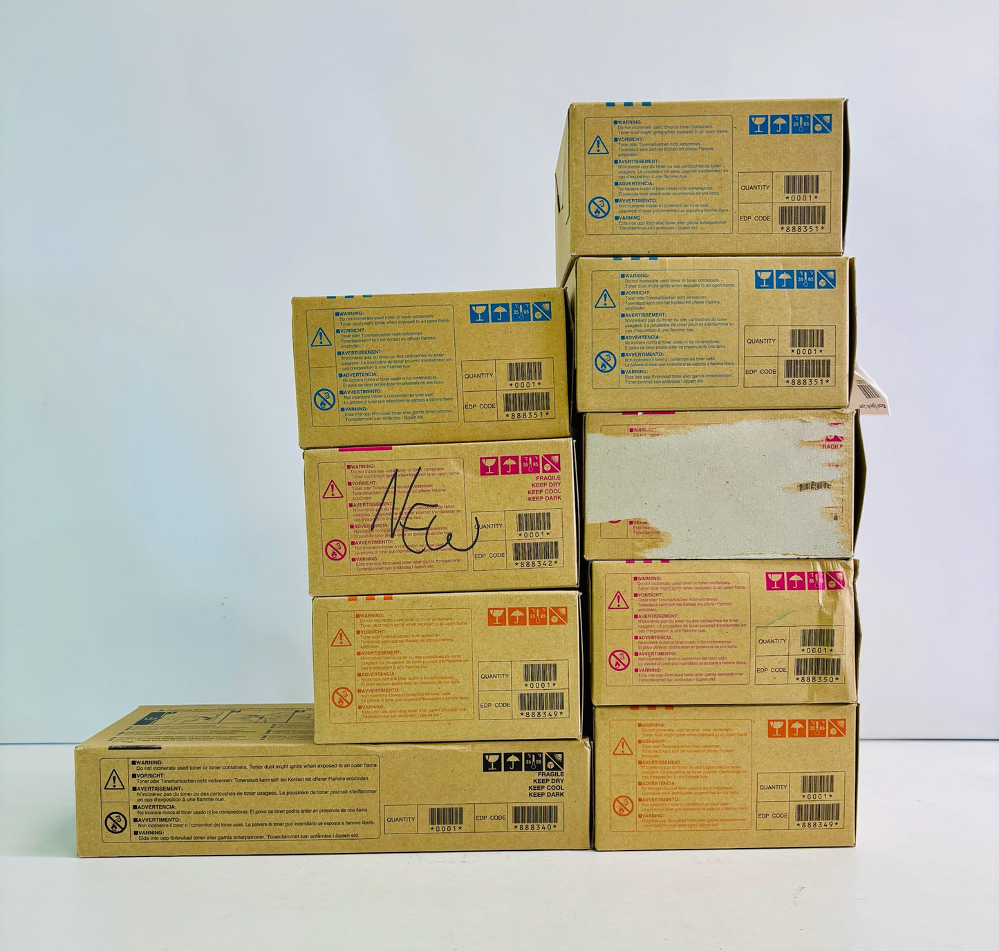 9 Genuine Ricoh/ Savin 3228C CMYK Toner Type R1 888340,888349,888342,888351