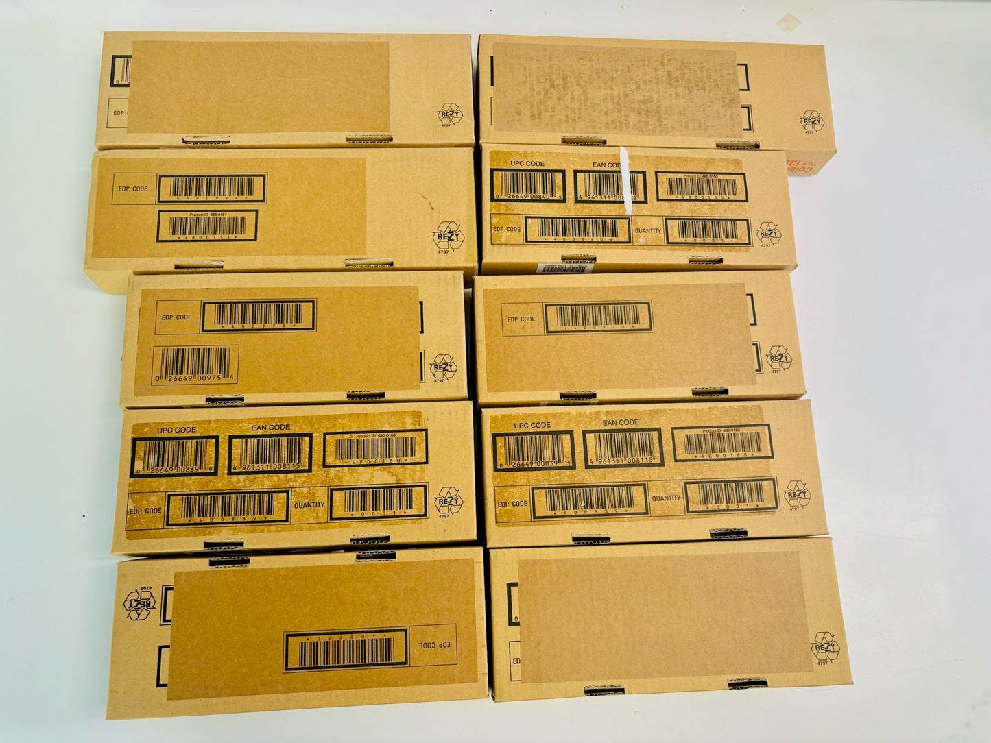 10 Genuine Ricoh Aficio CL2000, CL2000N Cyan, Magenta & Yellow Toner Type 125