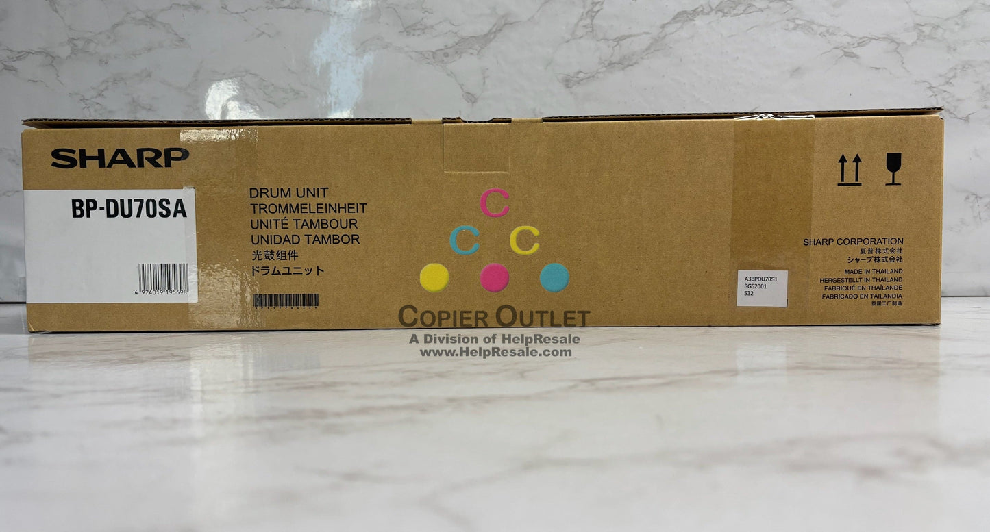 New Genuine Sharp BP-50C26,BP-50C31 Black/Color Drum Unit BP-DU70SA, BPDU70SA