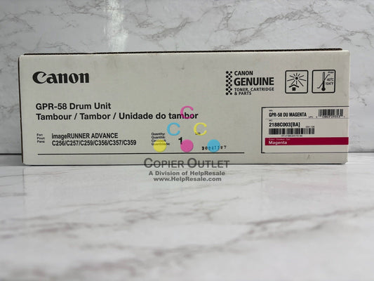 Genuine Canon iRA C256,C257,C356 Magenta Drum Unit GPR-58, GPR58, 2188C003[BA]