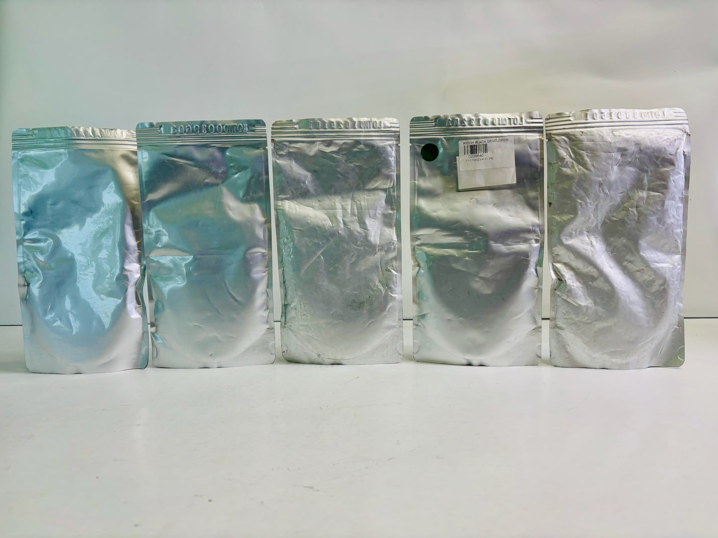 5 Genuine Ricoh Aficio MP C2800 Cyan,Yellow, Black Developer D0239640,9660,9680