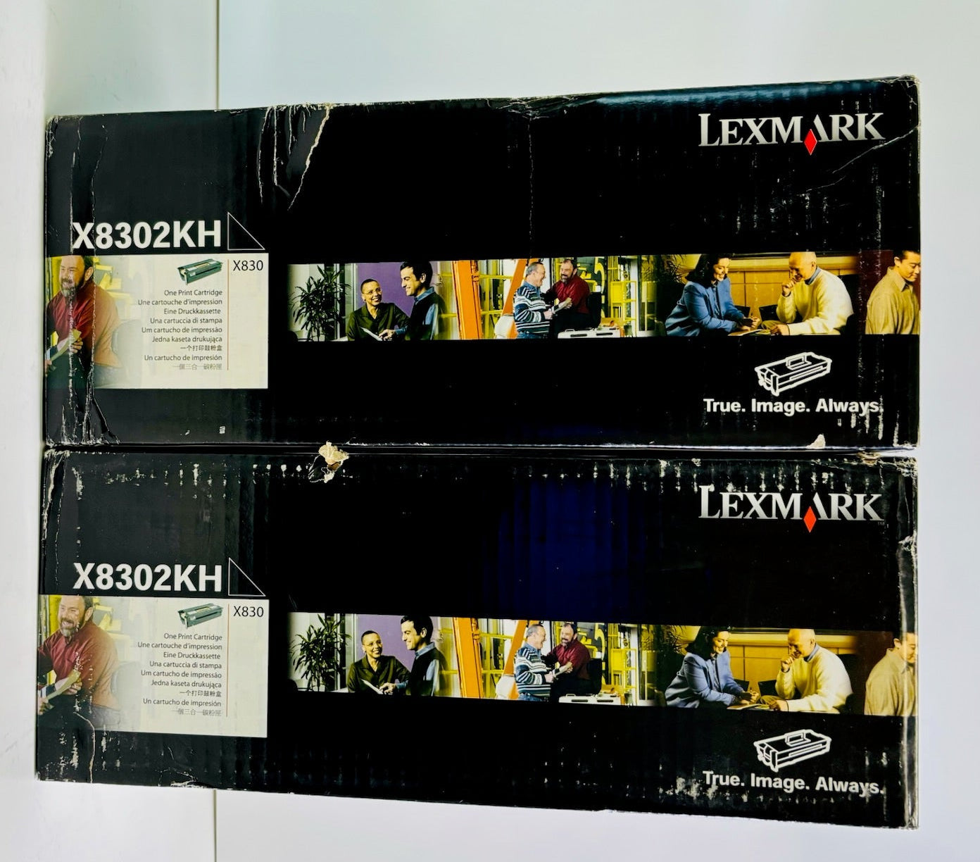 2 New Genuine Lexmark X830E, X832 Black Toner Cartridges X8302KH