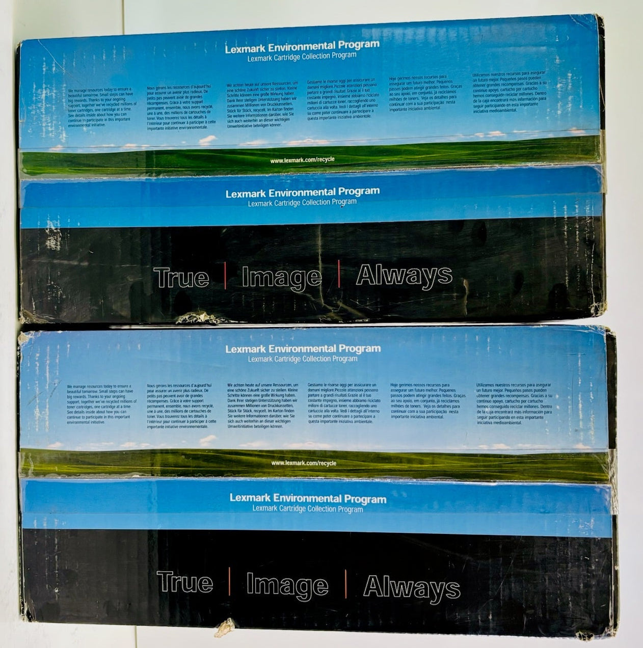 2 New Genuine Lexmark X830E, X832 Black Toner Cartridges X8302KH