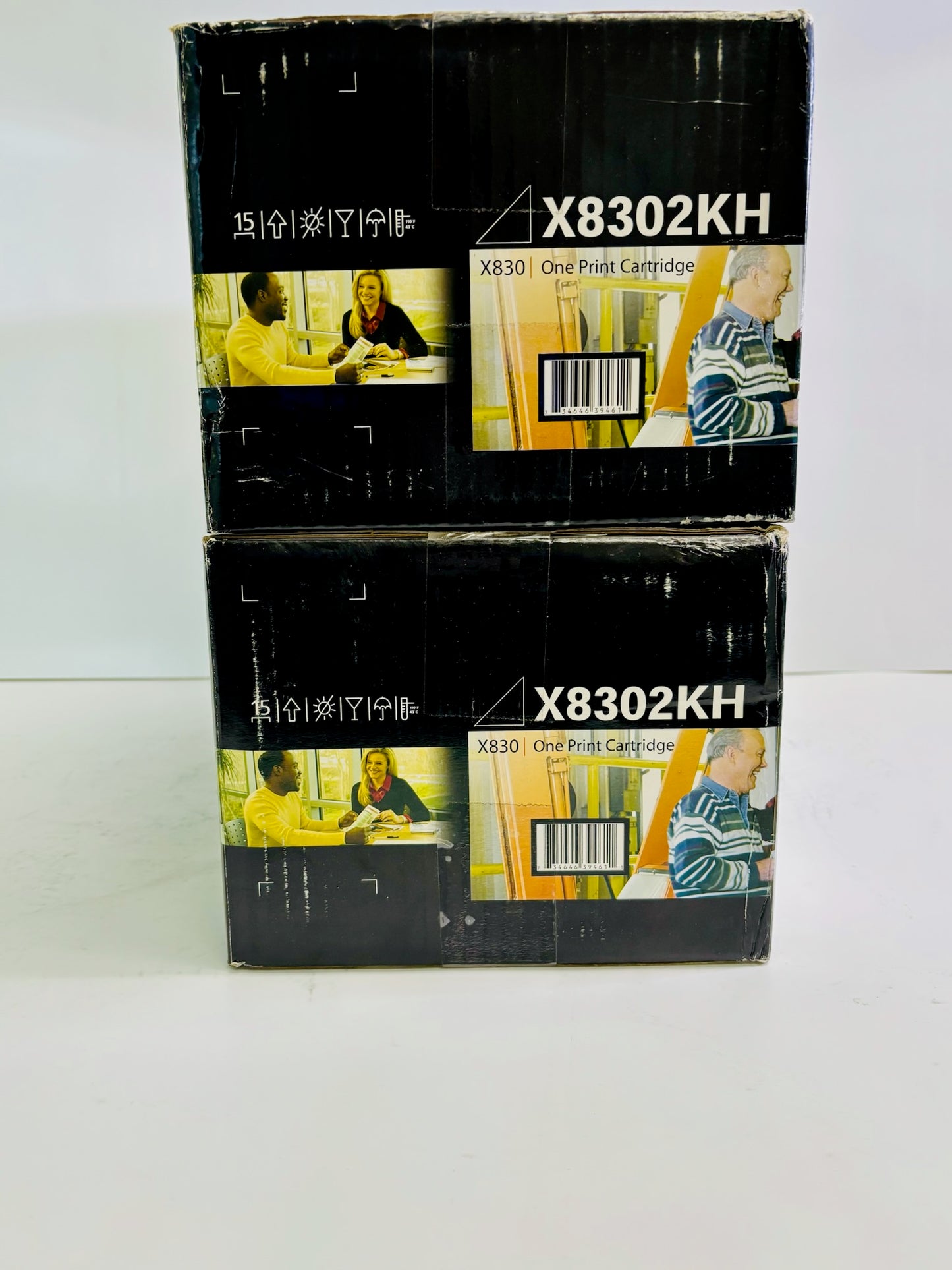 2 New Genuine Lexmark X830E, X832 Black Toner Cartridges X8302KH