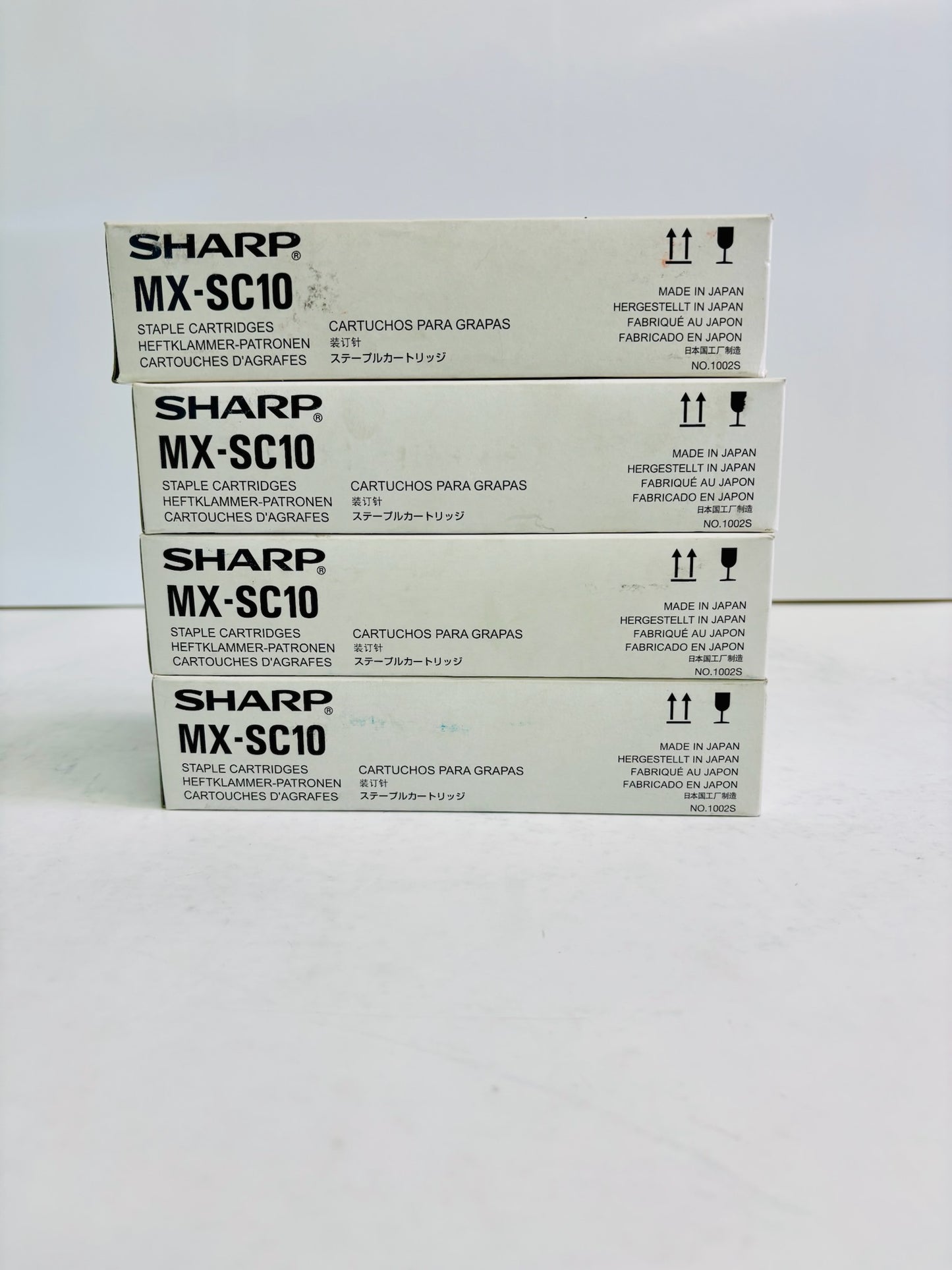 4 Genuine Sharp MX-FN14,MX-M623N Staple Cartridge MX-SC10, MXSC10 (3 cart/box)