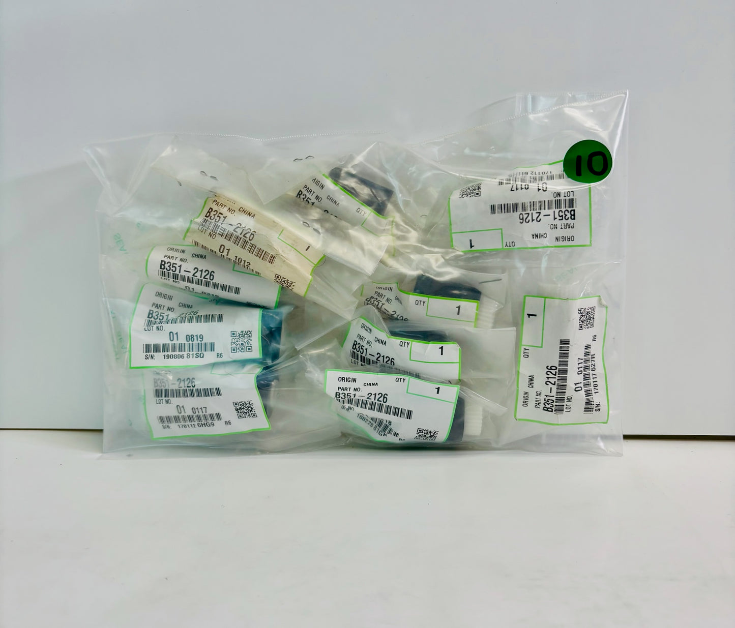10 PK Genuine Ricoh Aficio 1045P DocFeeder Paper Pickup Roller B351-2126 B3512126