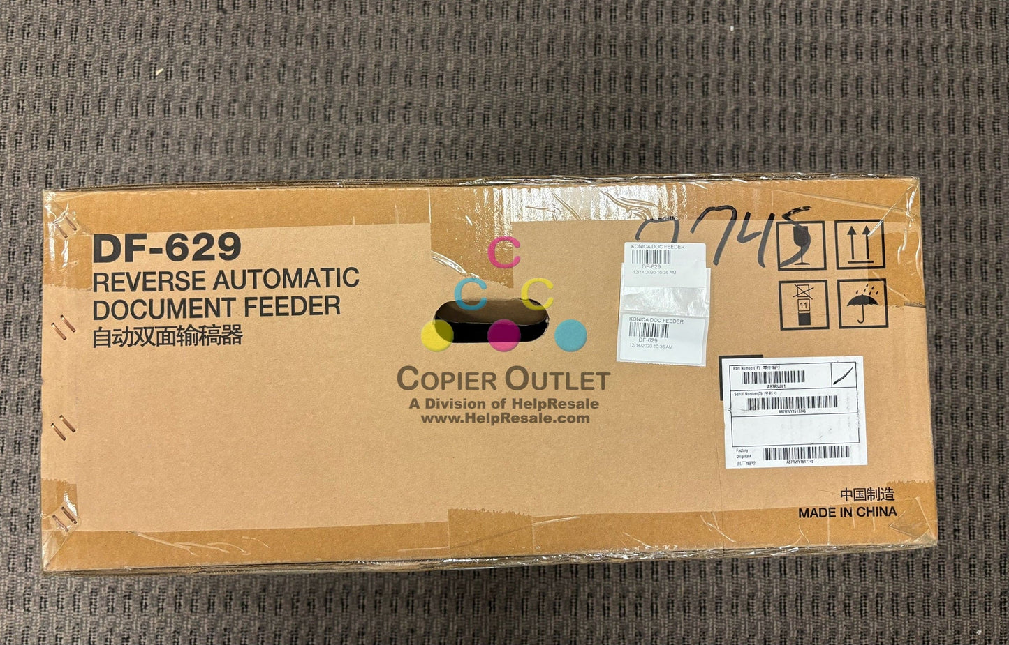 New Genuine Konica Minolta BH 308,308e,368,368e Document Feeder DF-629, A87RWY1