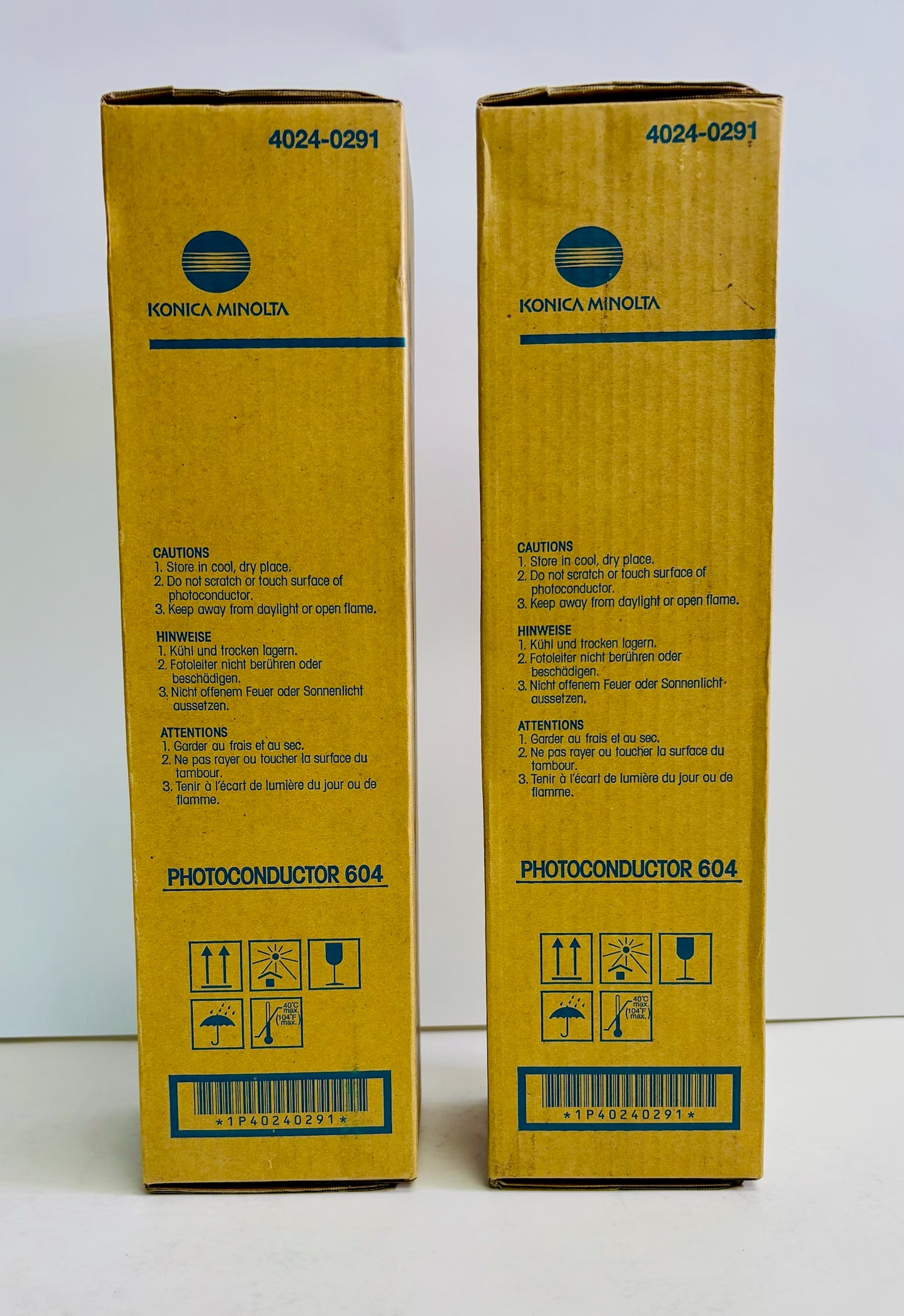2 Genuine Konica DI7210,DI5510,DI650 Photoconductor 604 (4024-0291, HGKA,010L)