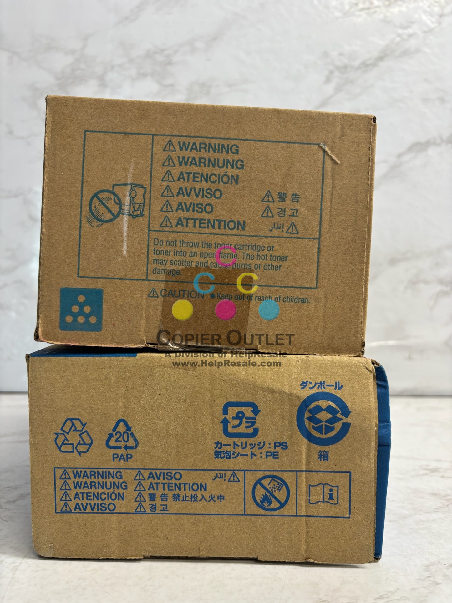 2 Genuine Konica BH C3110 Cyan & Magenta Toners TNP51  (No Yellow or Black)