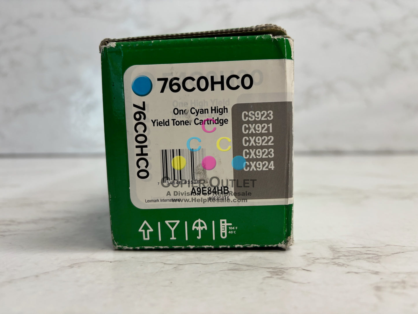 Genuine Lexmark CS923,CX921,922,923,924 Cyan High Yield Toner 76C0HC0