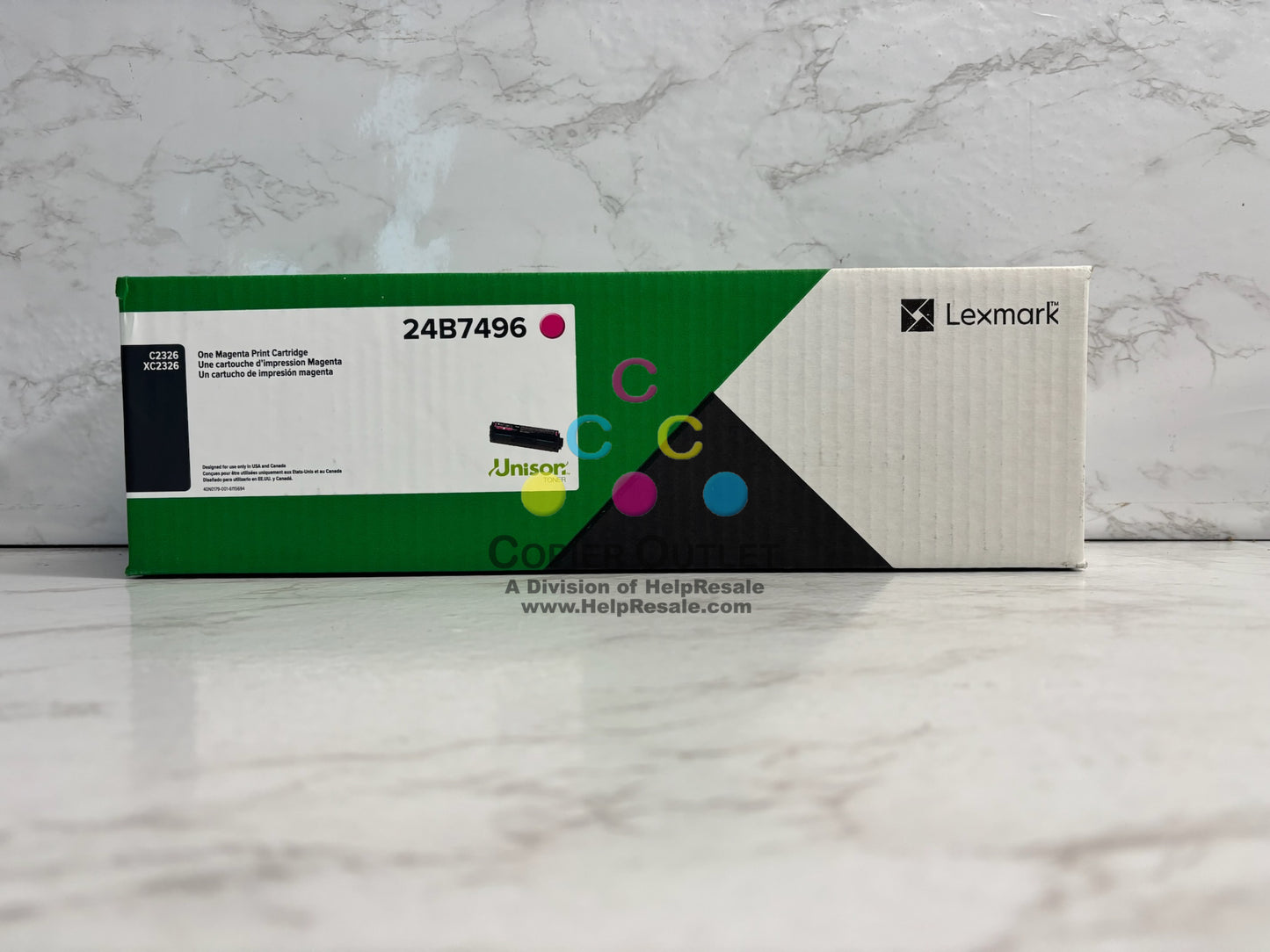 Genuine Lexmark C2326,XC2326 Magenta Print Cartridge 24B7496 (Same Day Shipping)