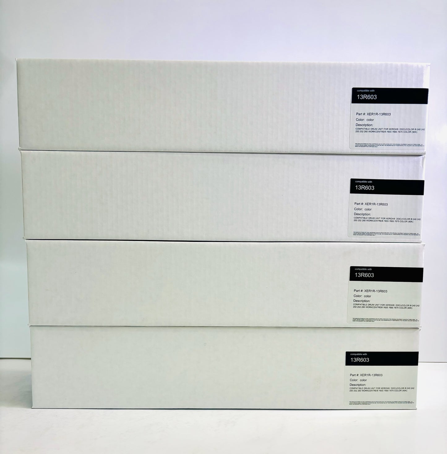 4 Unbranded DC240,242,250/WC7655,7665,7675 Color Drum Cartridges 13R0603