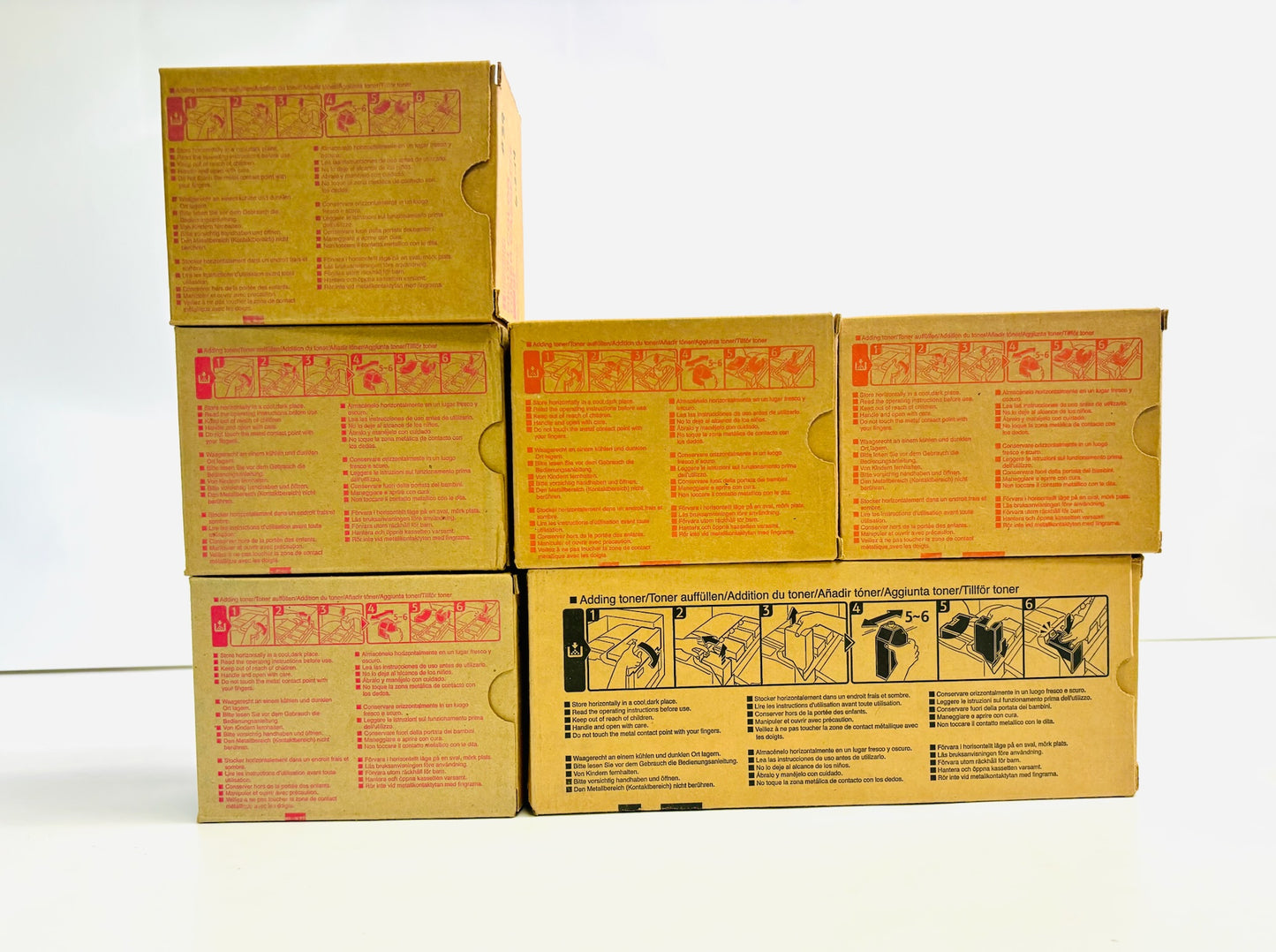 6 Genuine Ricoh Savin Lanier 2228C,C2820 MMMYYK Toner  884902,909,908