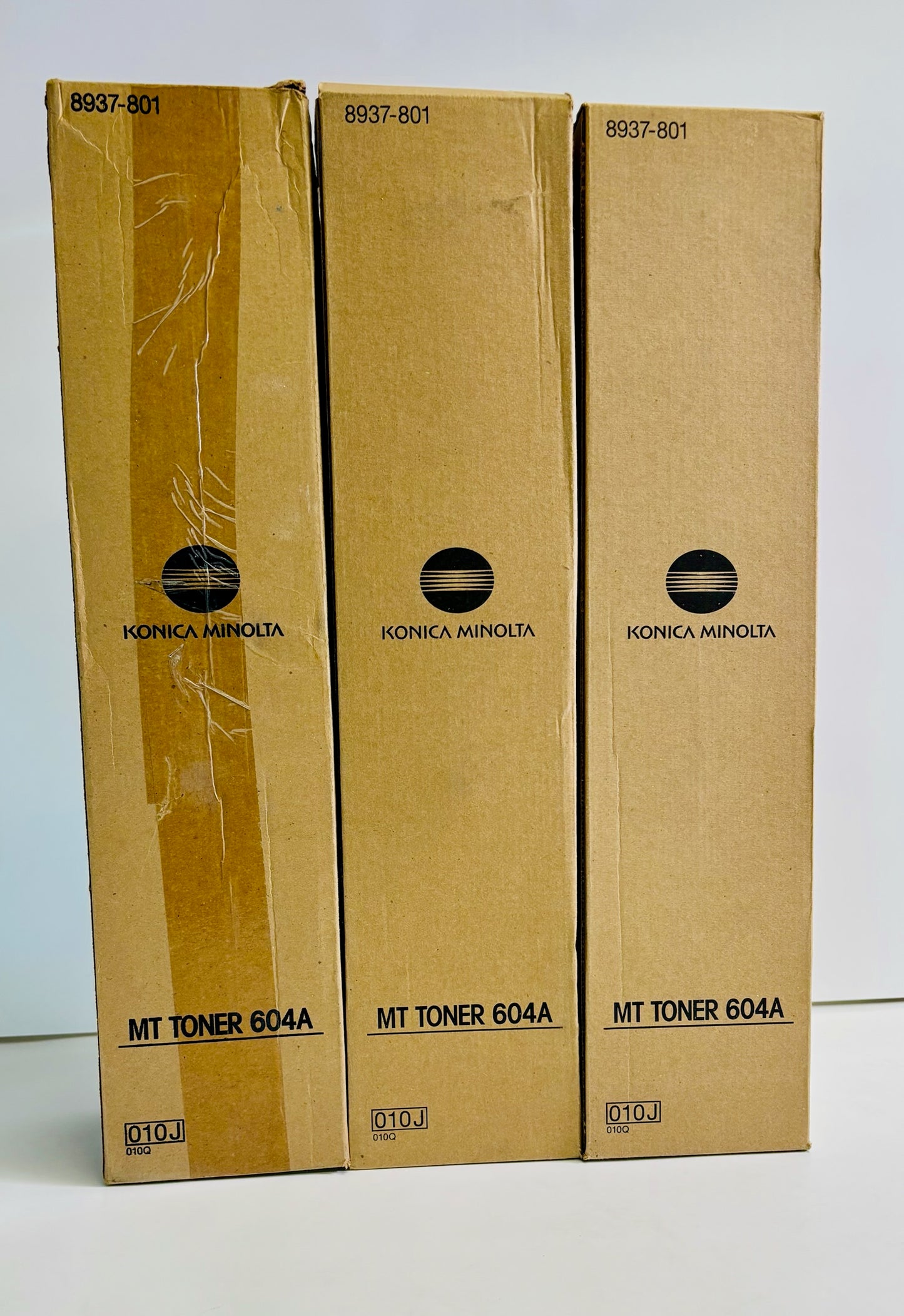 3 Genuine Konica Minolta Di551,Di5510,Di650 MT Toner 604A,010J,8937-801