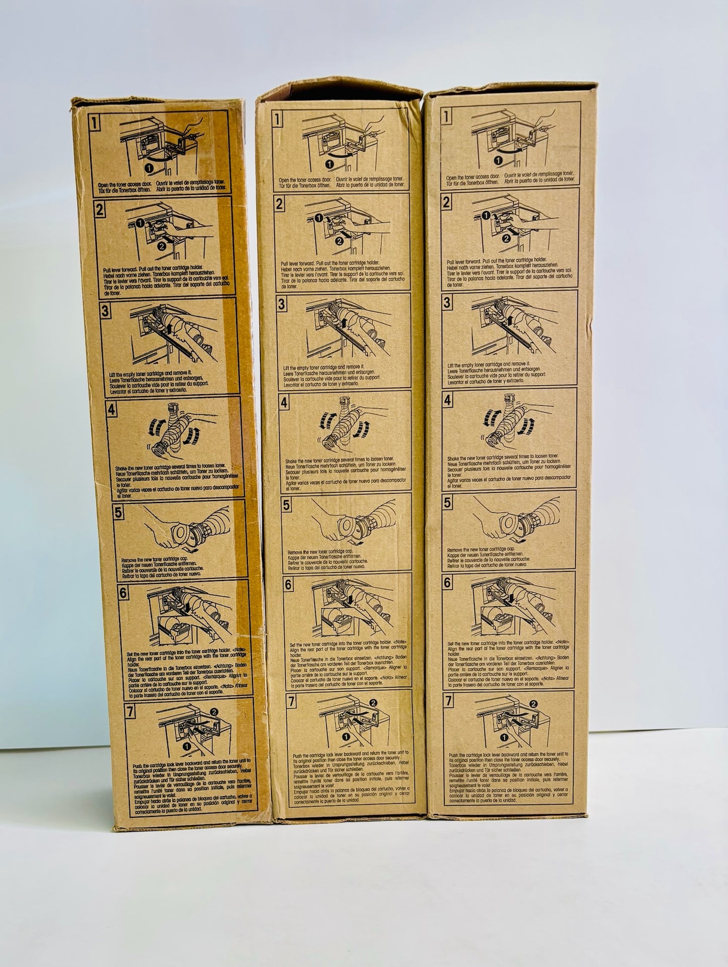 3 Genuine Konica Minolta Di551,Di5510,Di650 MT Toner 604A,010J,8937-801