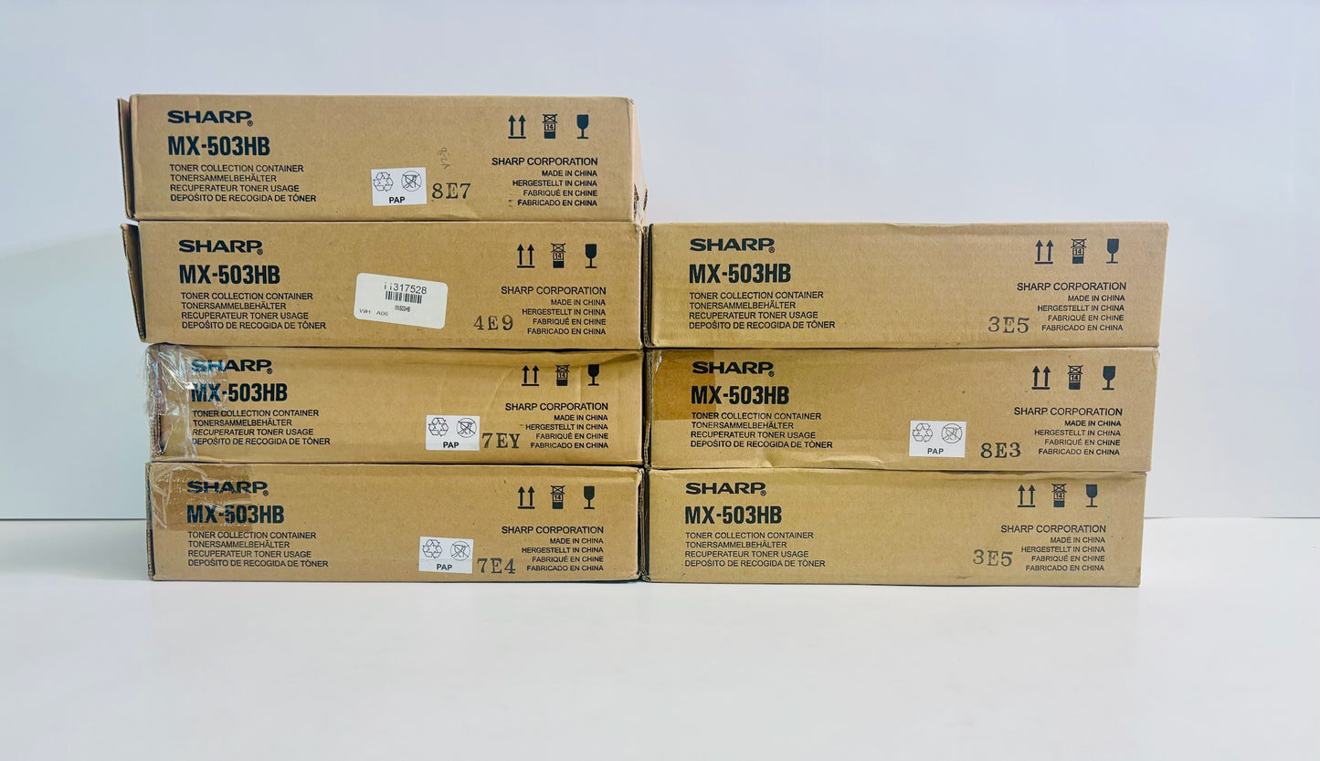 7 Genuine Sharp MX-M283N,MX-M503N Waste Toner Container MX-503HB,MX503HB