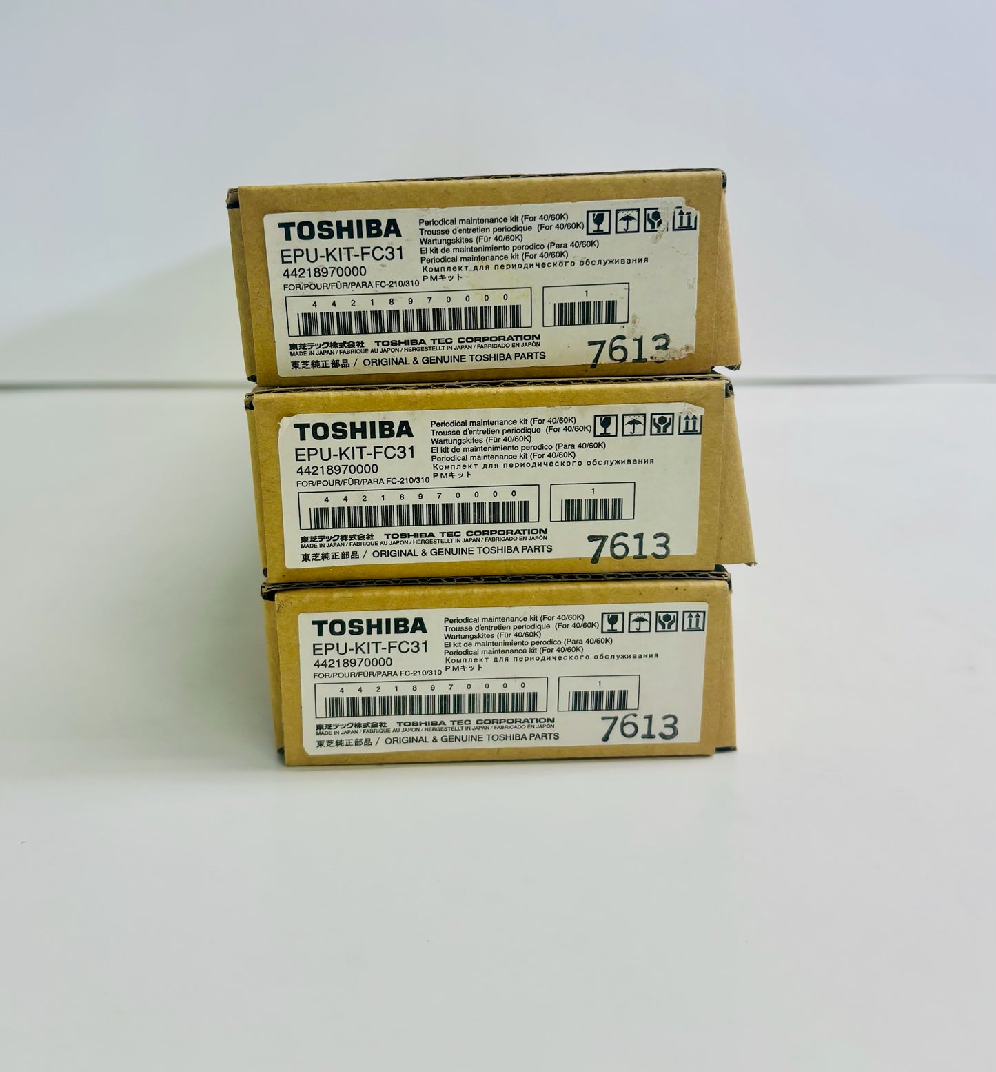 3 Genuine Toshiba e-STUDIO 2100C,211C  Maintenance EPU-Kit-FC31,44218970000