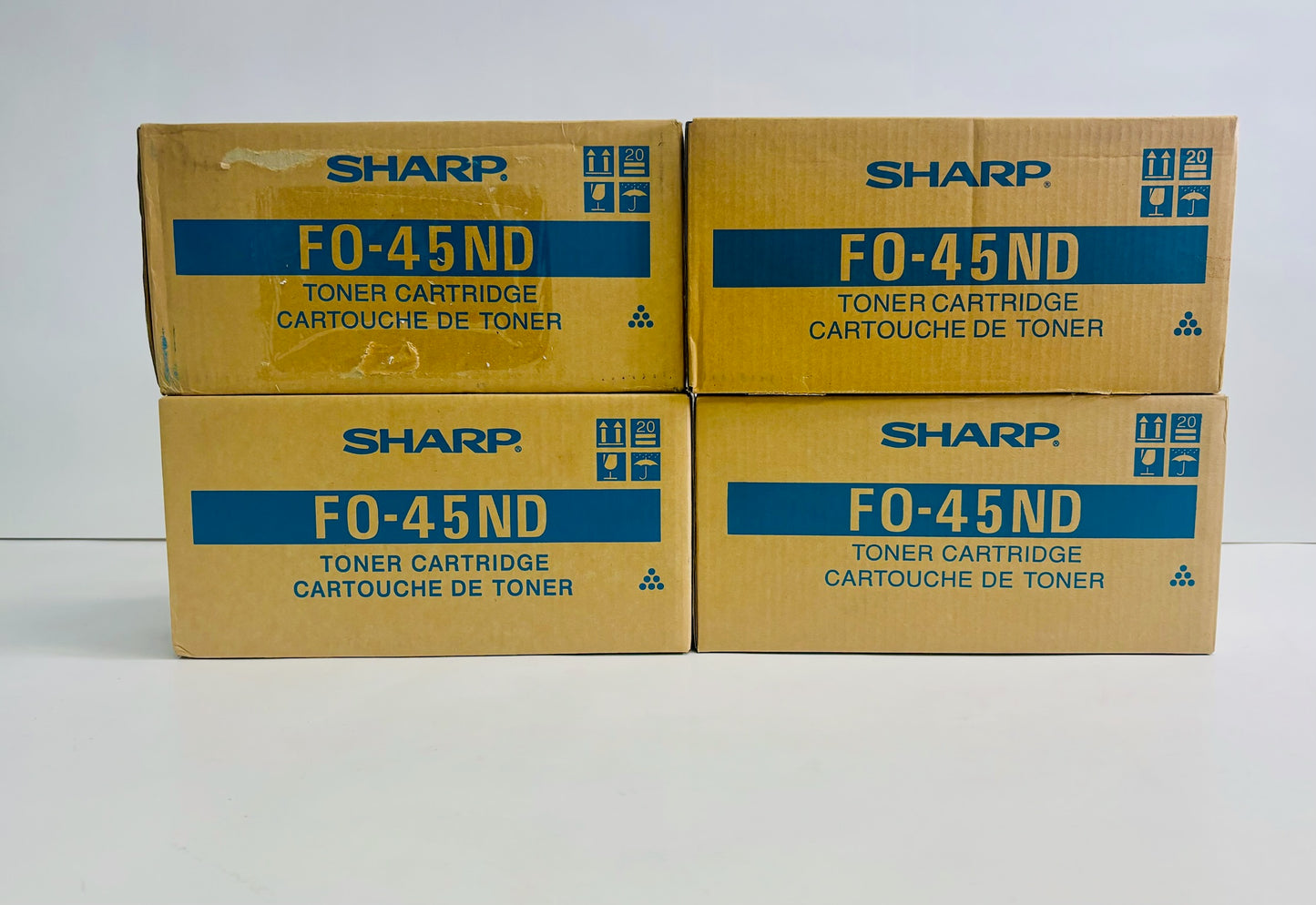 4 Genuine Sharp FO-4500/FO-5500/FO-5600 Black Toner Cartridge FO-45ND(F045ND)
