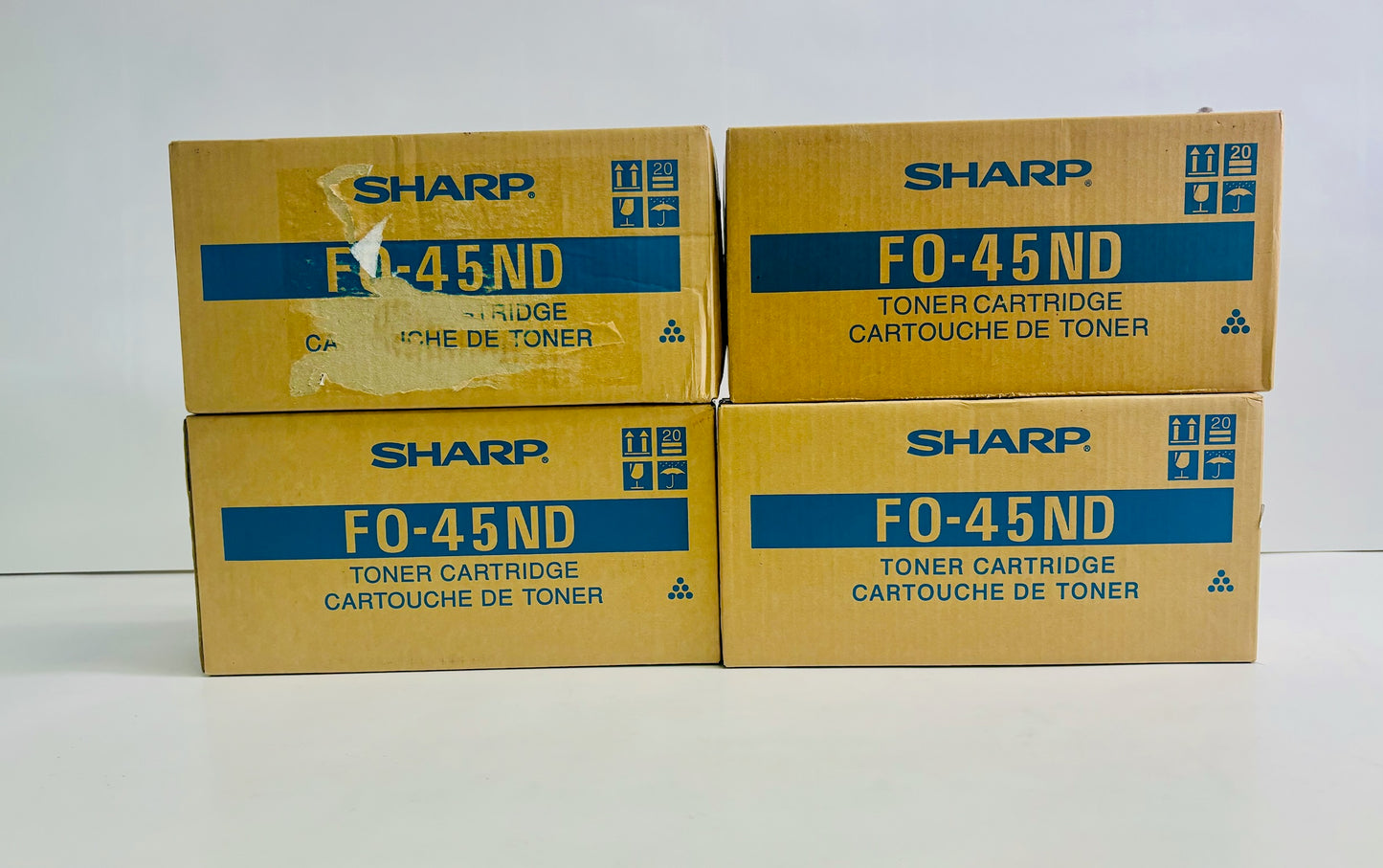 4 Genuine Sharp FO-4500/FO-5500/FO-5600 Black Toner Cartridge FO-45ND(F045ND)