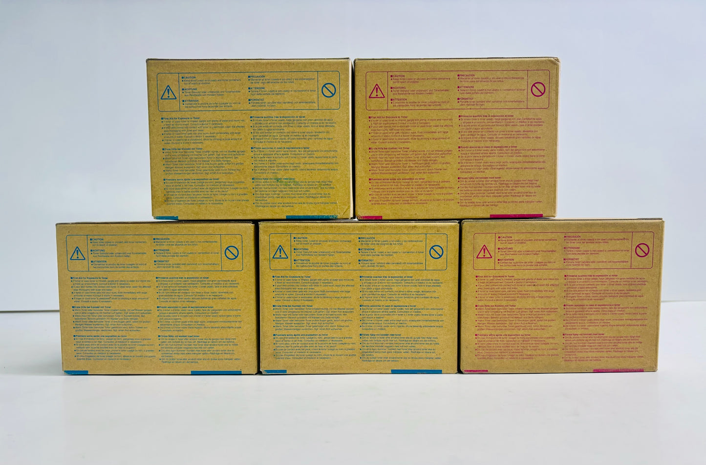 5 OEM Lanier LP332C LP335C Cyan & Magenta Toner Cartridge 888468,888469