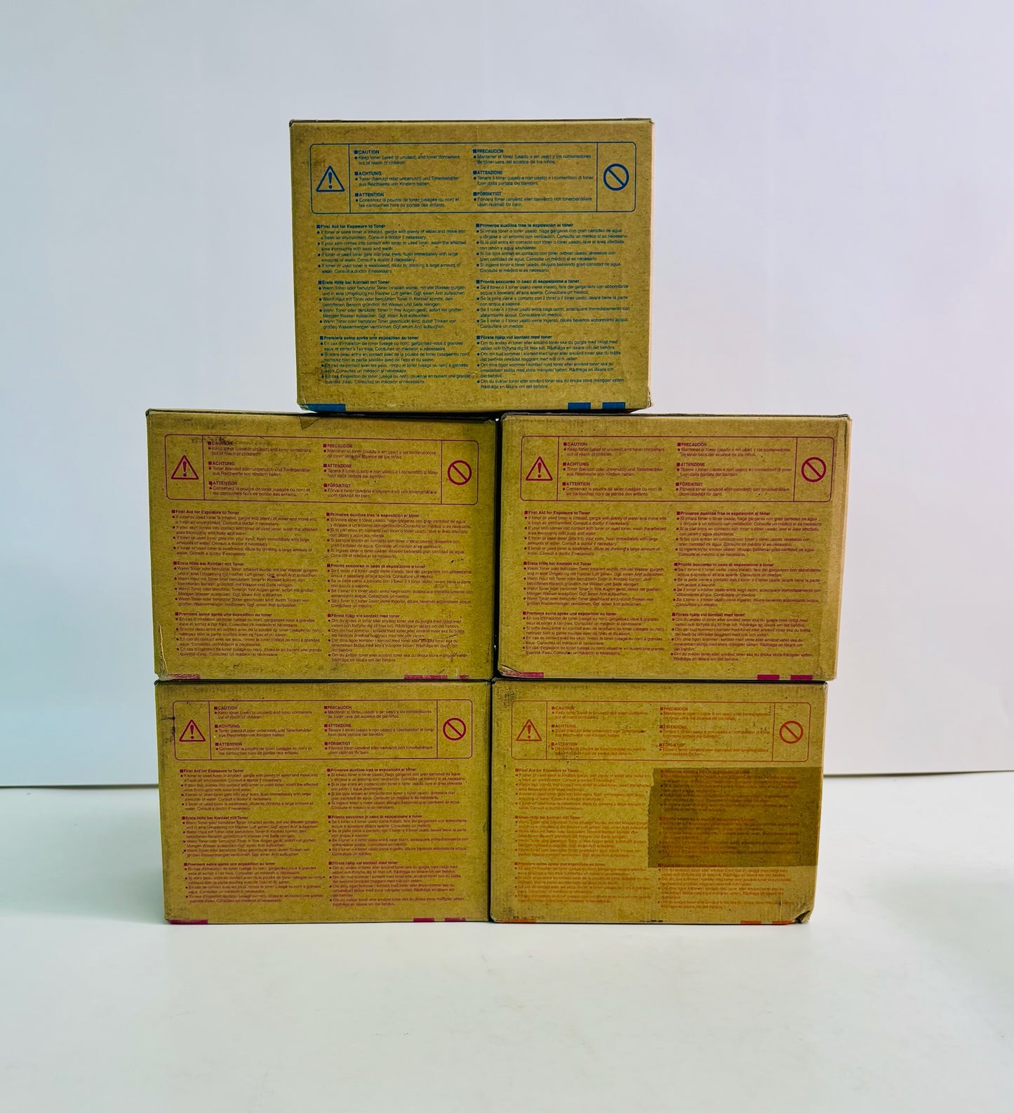 5 Genuine Ricoh/Savin Type 160 CL7200 CMY Toner 888443,888444,888445,888452