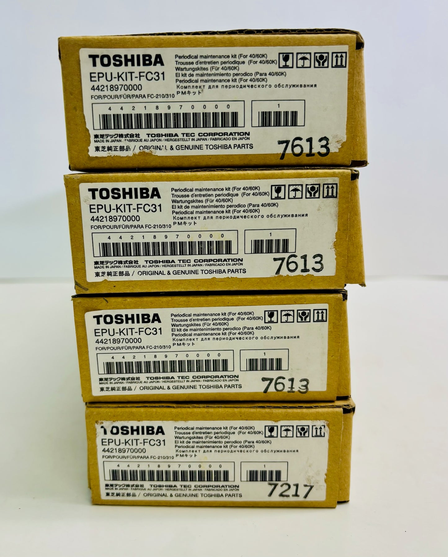 4 Genuine Toshiba e-STUDIO 2100C,211C  Maintenance EPU-Kit-FC31, 44218970000