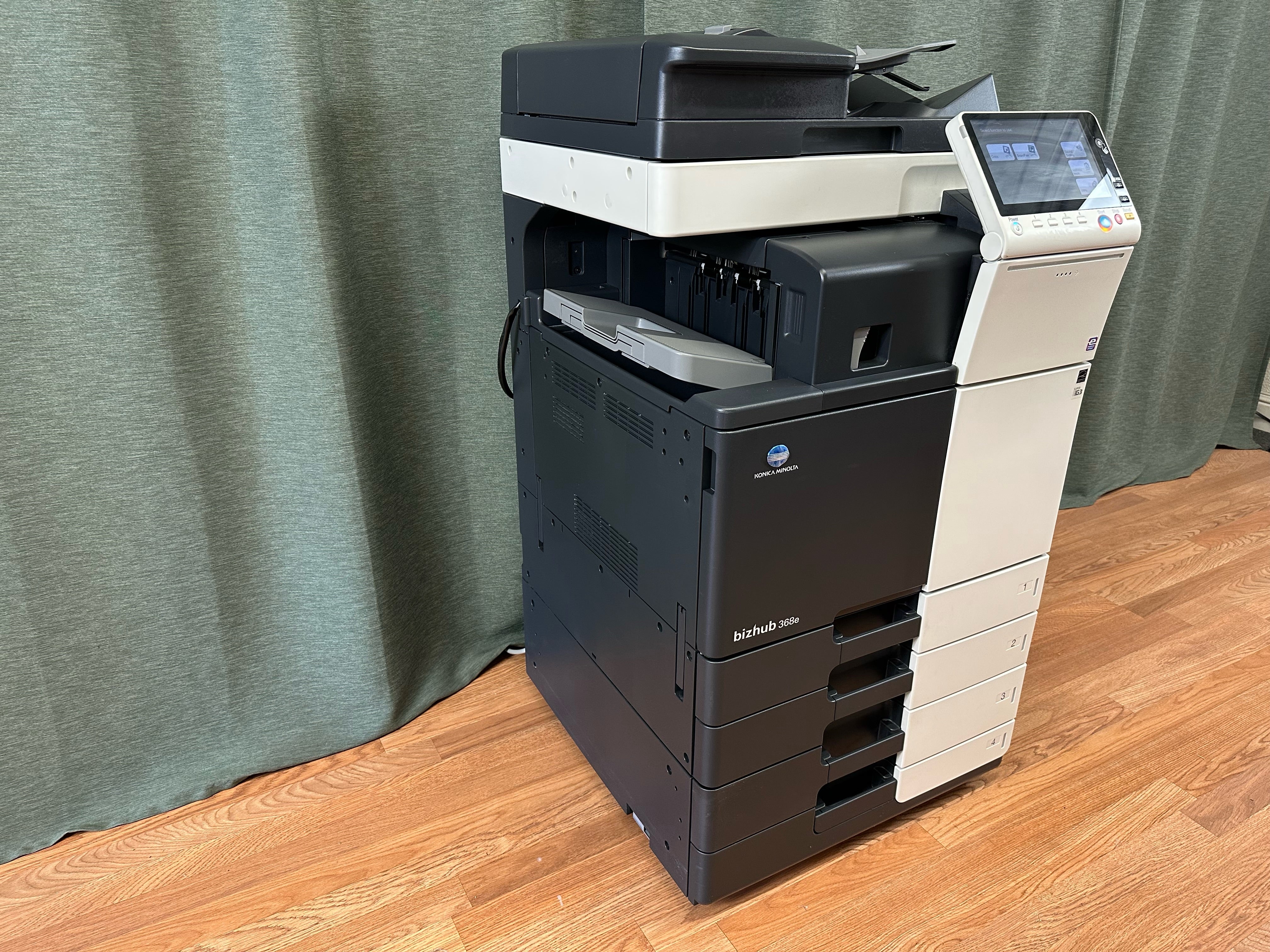 Demo Konica Minolta Bizhub 368e B/W Copier Printer Scanner Fax Only 4k Use!