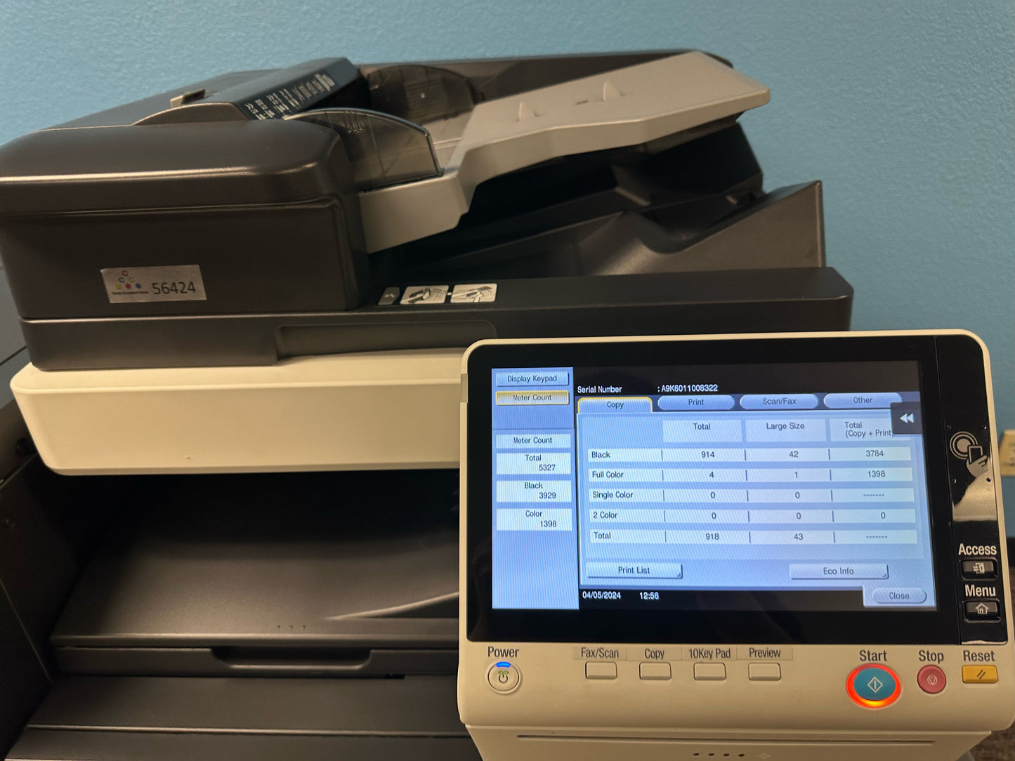 Demo Konica Minolta Bizhub C659 Copier Printer Scanner Fax Booklet Finisher Only 5k