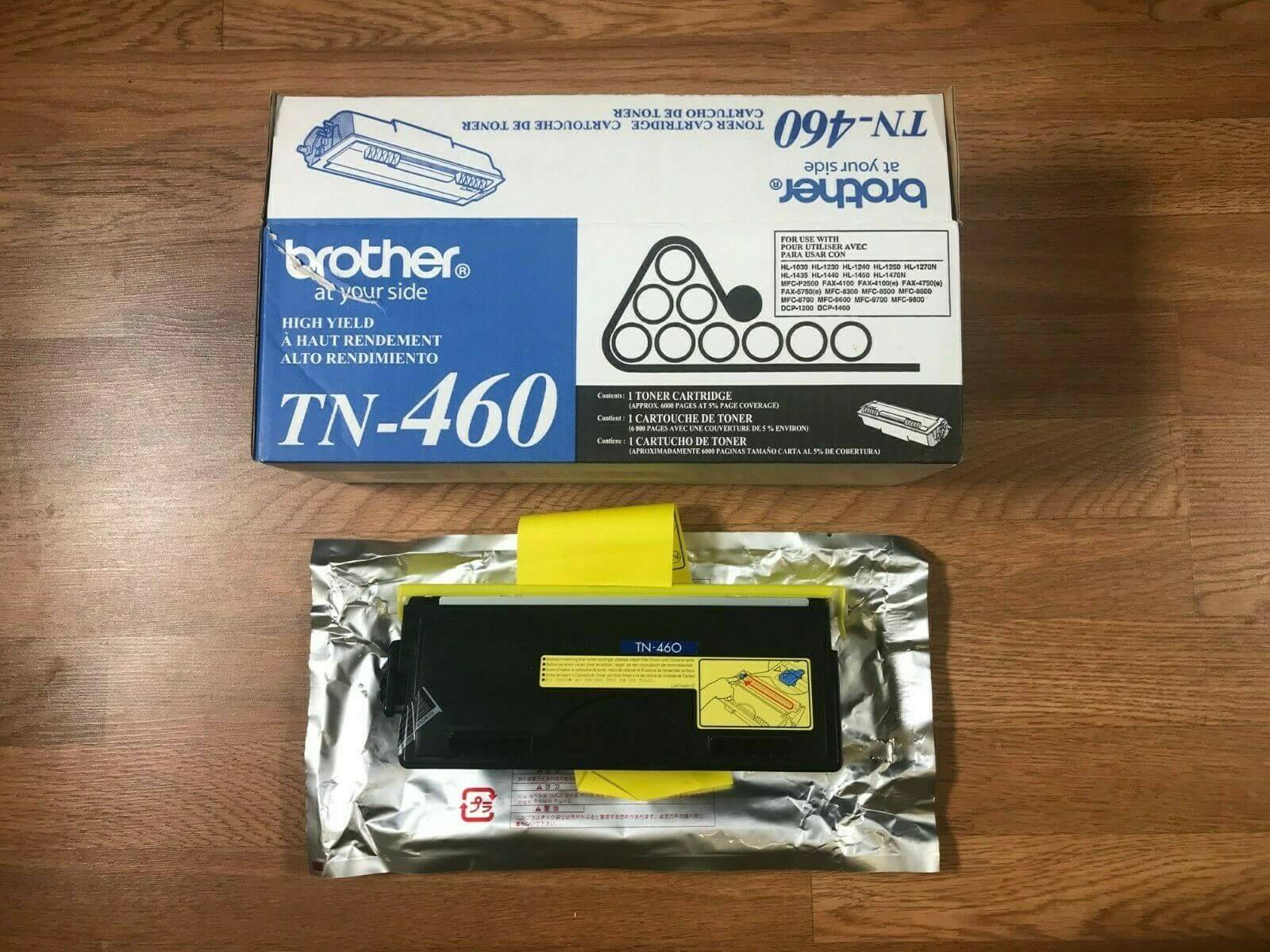 Open Box Open Seal Genuine Brother TN-460 Black Toner - Same Day Shipping - copier-clearance-center