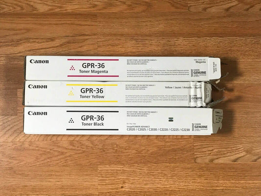 Lot of 3 New Open Box GPR-36 MYK For iR C2020 C2025 C2030 FedEx 2 Day Air!! - copier-clearance-center