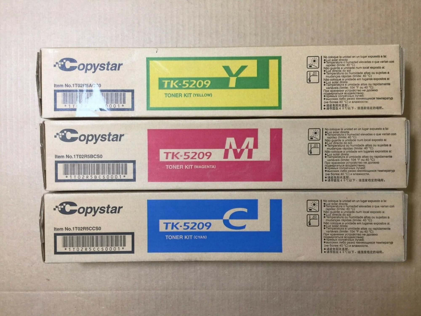 Genuine Copystar TK-5209 CMY Color Set for CS356ci - FedEx 2Day Air!! - copier-clearance-center