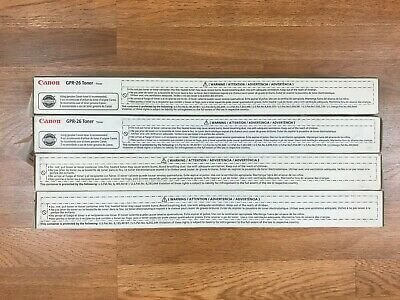 Lot Of 4 OEM Canon GPR-26 CMMY Toner iR C5068/C6880/C5880/C6870 *Same Day Ship!* - copier-clearance-center