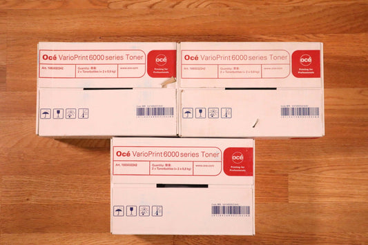 Genuine Lot Of 3 Oce VarioPrint 6000 Series Black Toner 1060032342 Same Day Ship - copier-clearance-center