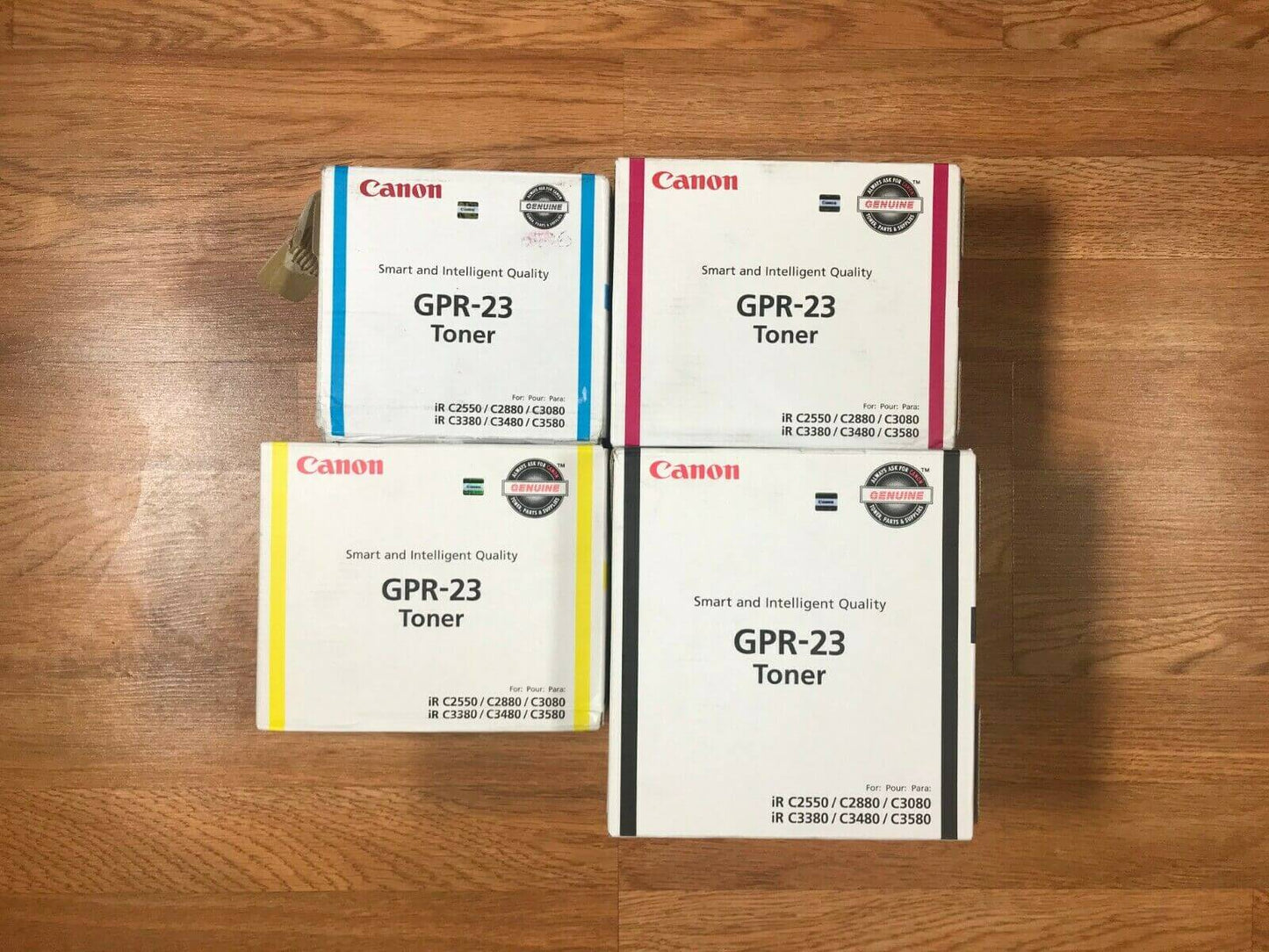 Open Box Canon GPR-23 CMYK Toner Set For iR C2550 C2880 C3080 C3380 FedEx 2Day! - copier-clearance-center