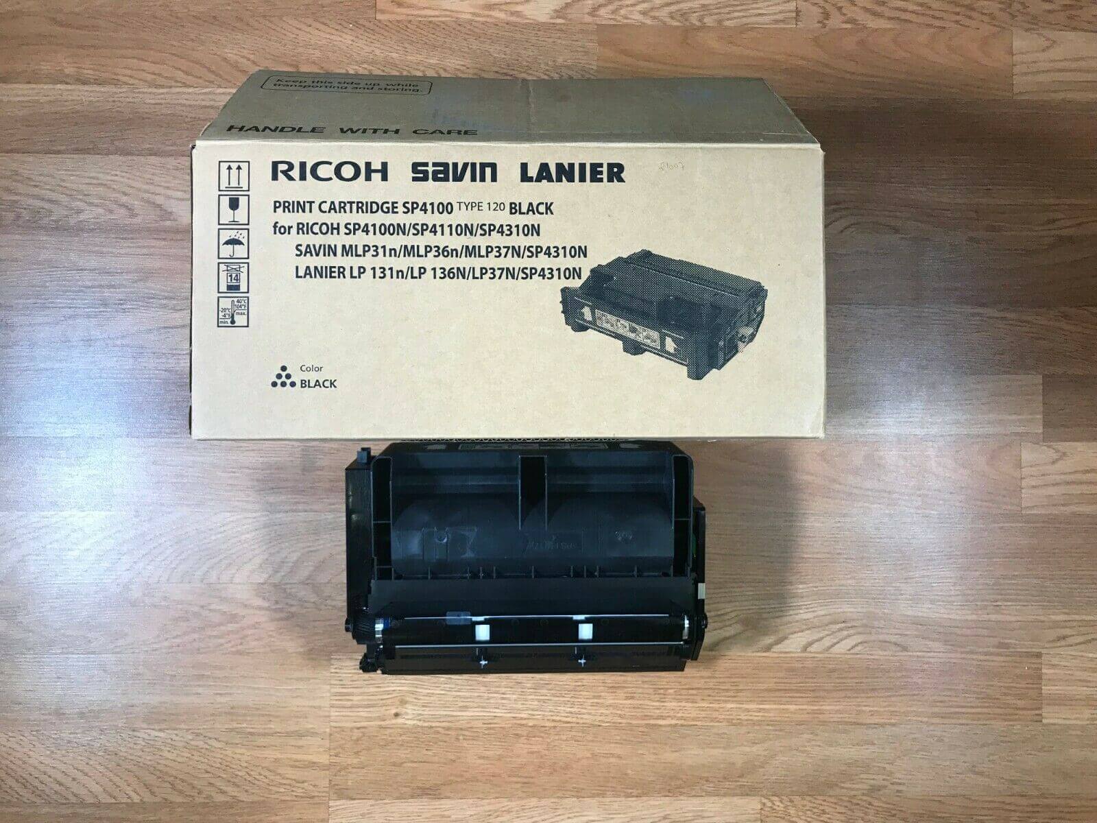 Open Ricoh SP4100 Type 120 Black Print Cartridge For SP4100N Same Day Shipping!! - copier-clearance-center